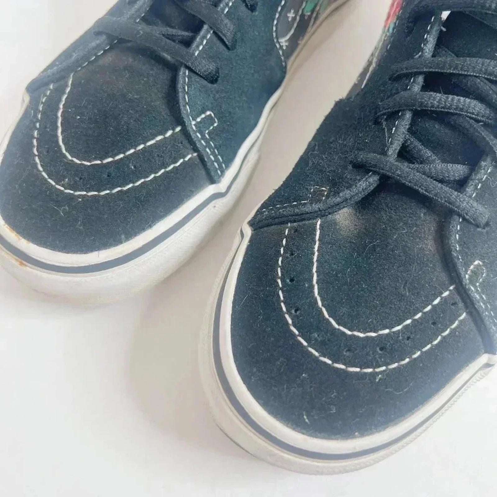 Vans Sk8-Hi Rose Skulls High Top Sneakers Men's Size 6.5