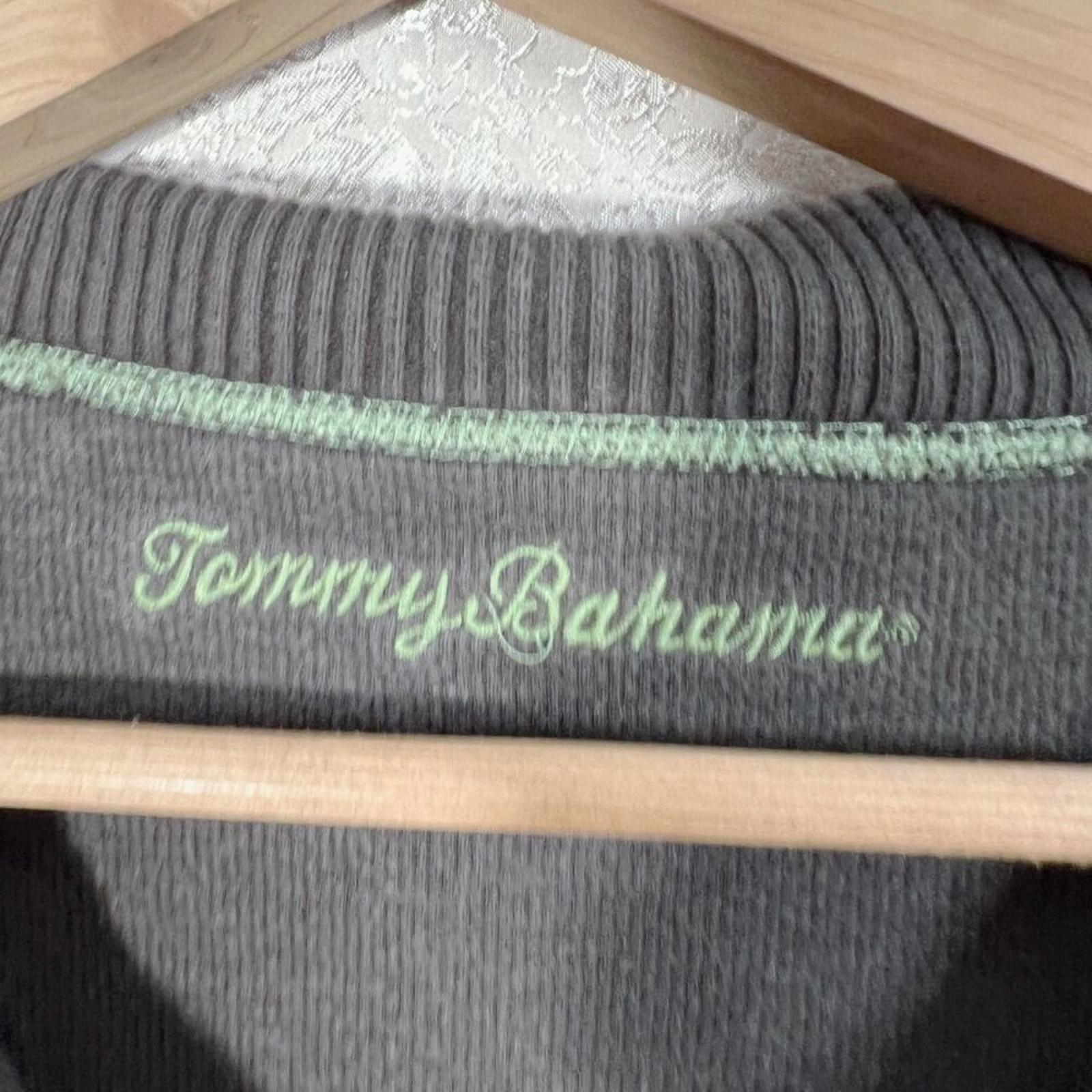 Tommy Bahama Men's Green Pullover Quarter Zip Jacket Sweater Size XL