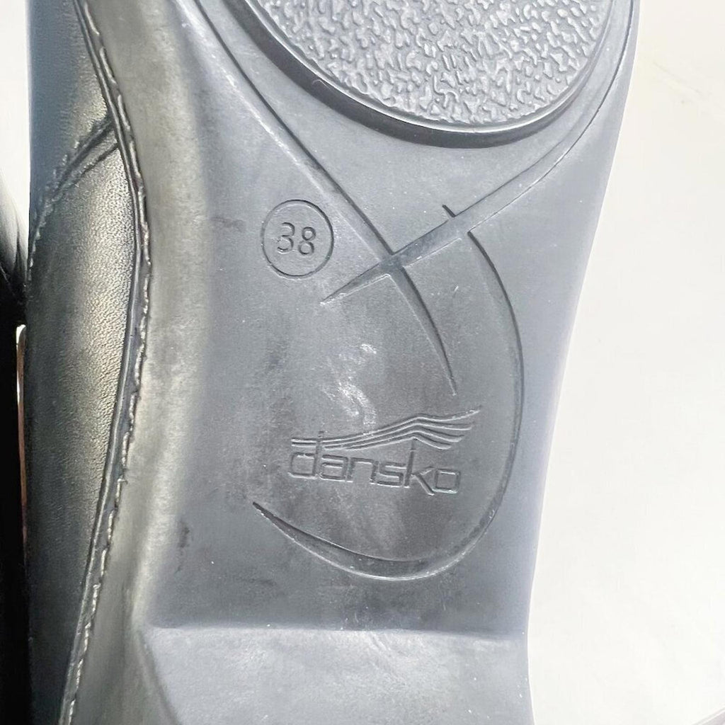 Dansko Bonita Black Leather Booties Ankle Boots Cutout Women's Size 7.5 US