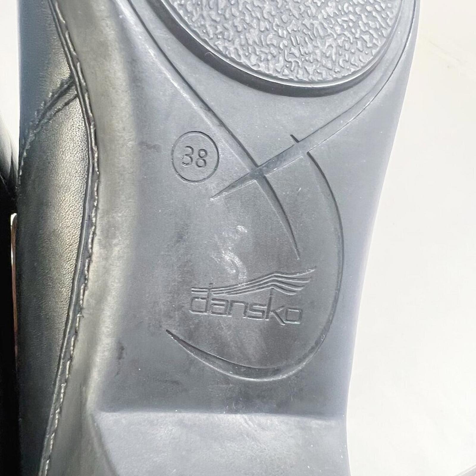 Dansko Bonita Black Leather Booties Ankle Boots Cutout Women's Size 7.5 US