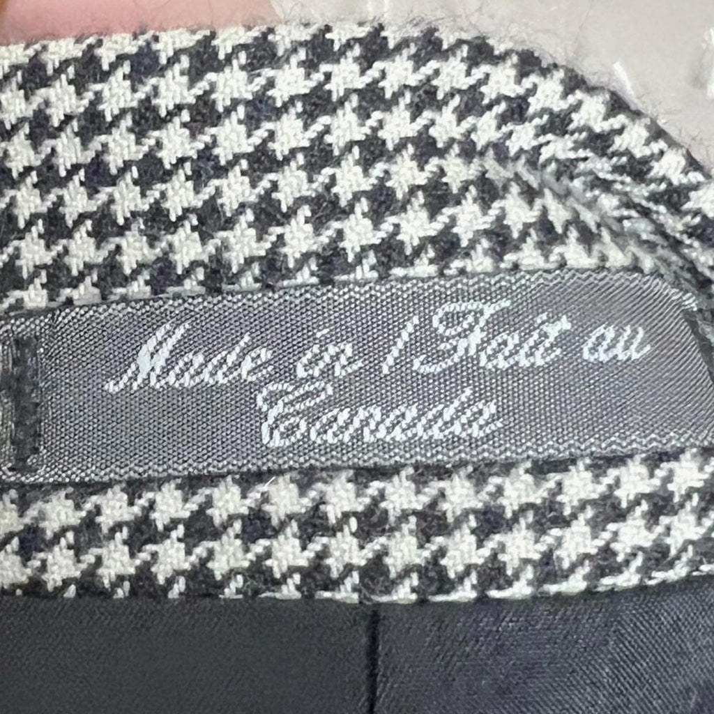 Cashmere Harold Powell Men's Houndstooth Blazer Sportcoat Suit Jacket Size 46