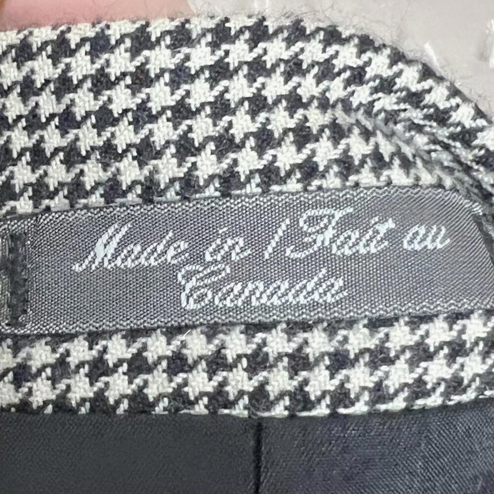 Cashmere Harold Powell Men's Houndstooth Blazer Sportcoat Suit Jacket Size 46
