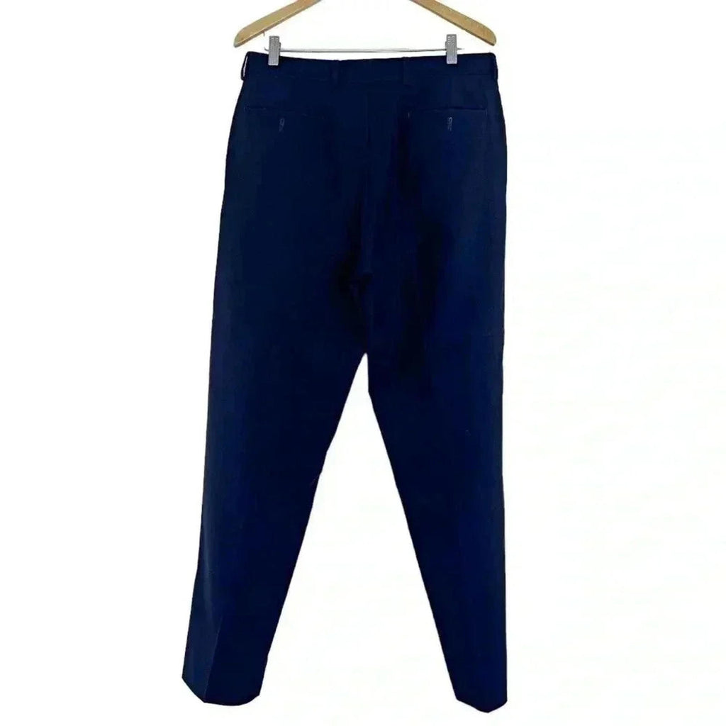 Ralph Lauren Total Comfort Men's Navy Blue Slacks Business Casual Size L