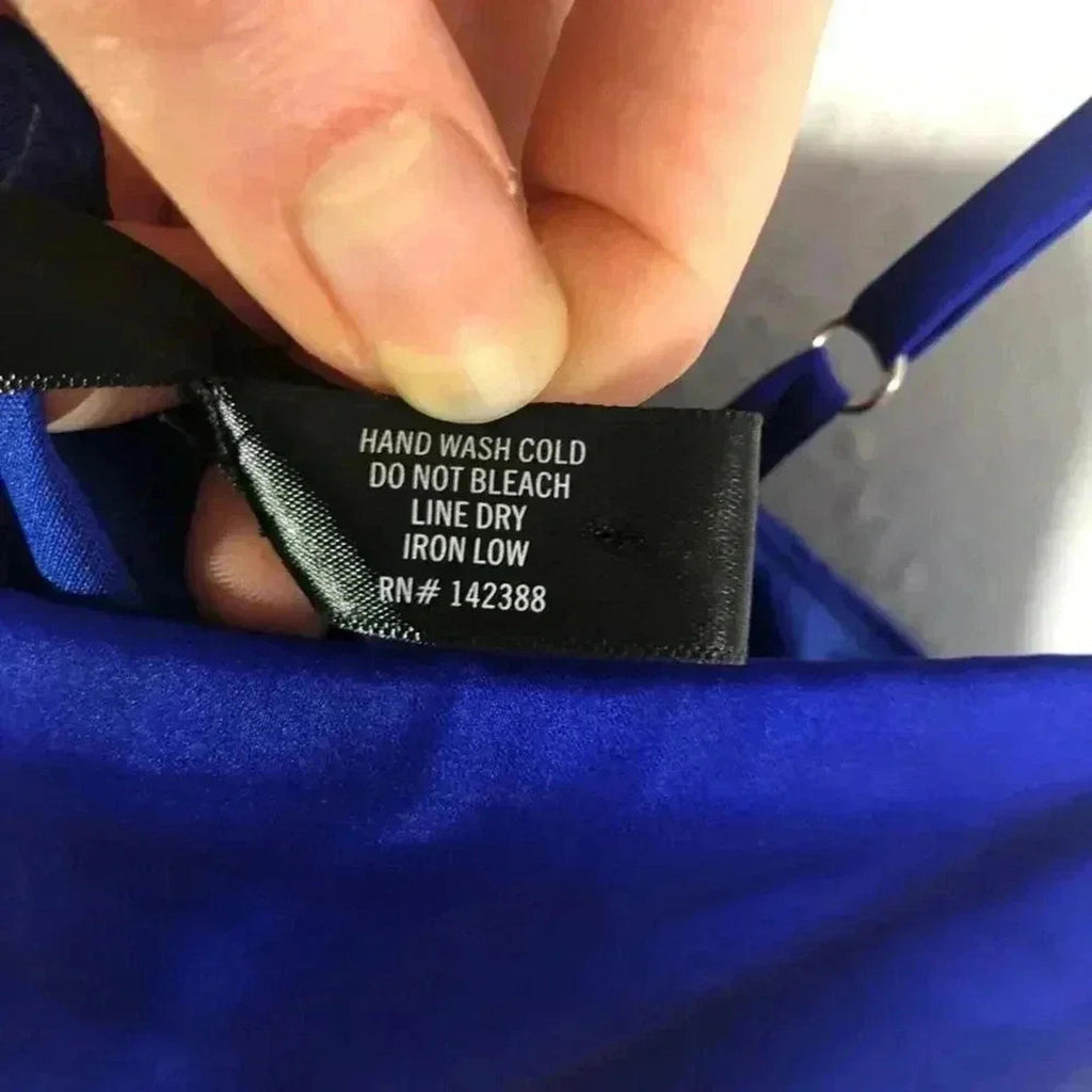 Aqua Electric Blue Satin Mini Dress Formal Cocktail Prom Women's Size M