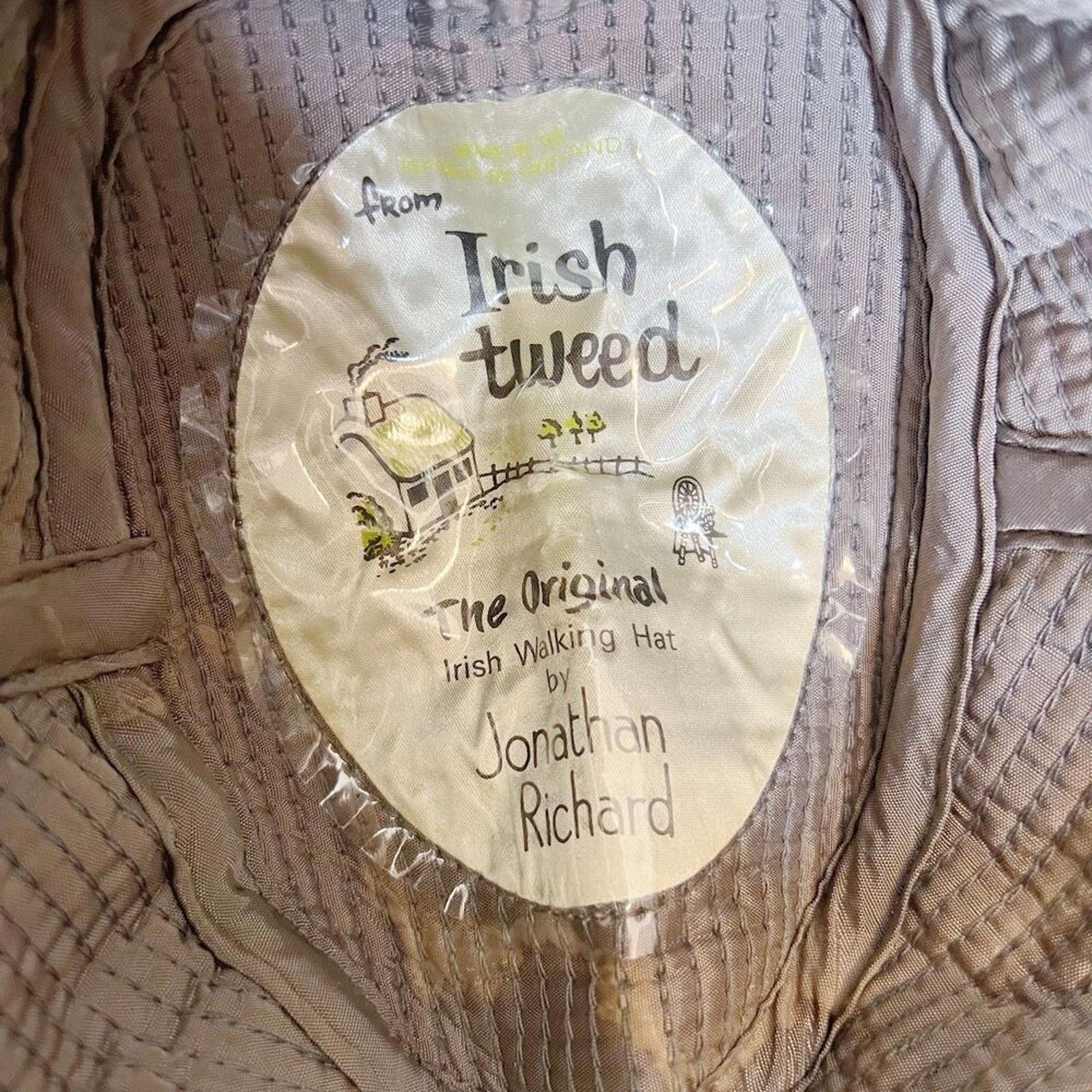 The Original Irish Walking Hat by Jonathan Richard 100% Wool Tweed Hat Vintage