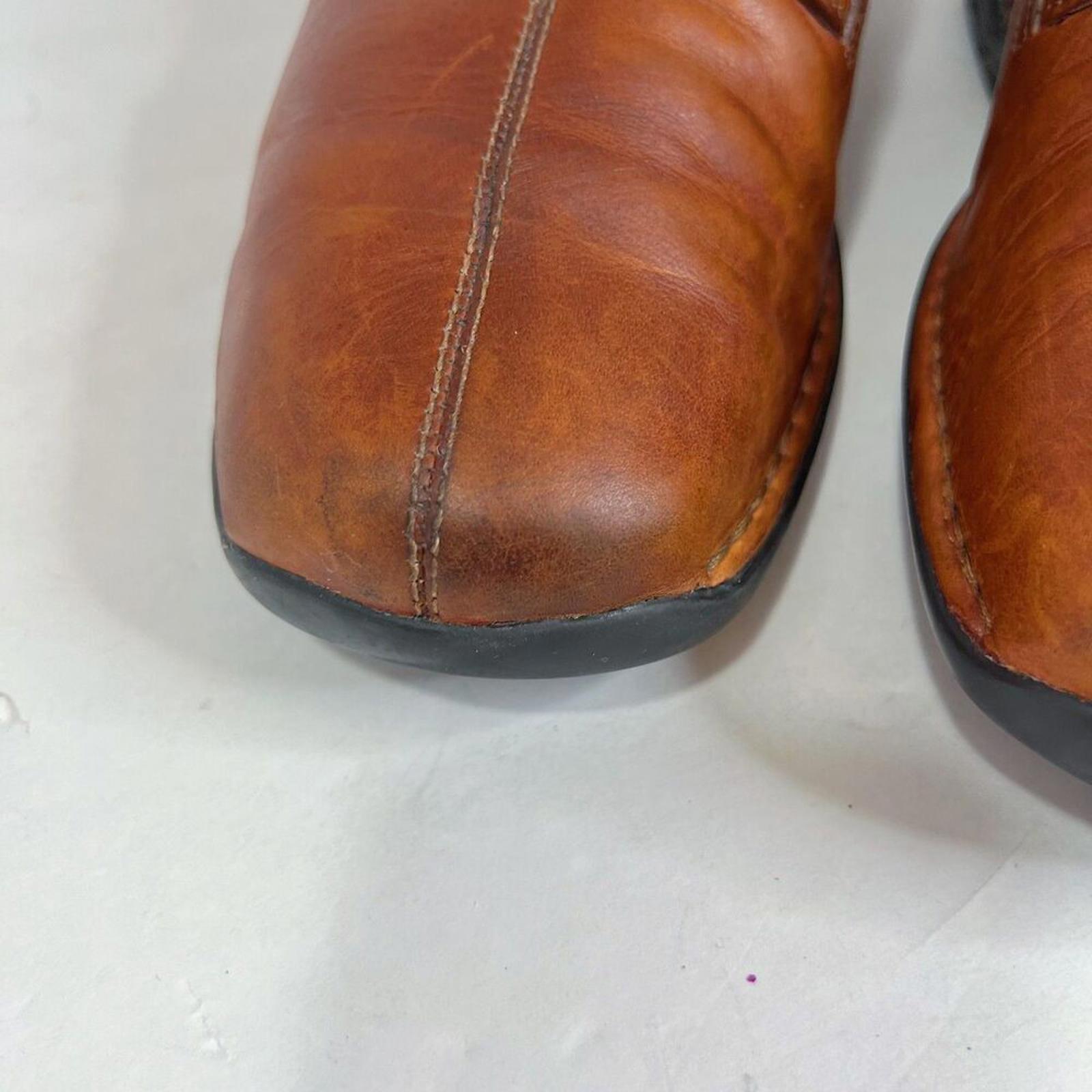 Cole Haan Cognac Brown Leather Lace Up Casual Oxfords Sneakers Men's Size 9.5W