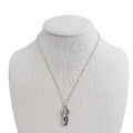 Couple Hugging Necklace Silver Romantic Gift Valentine's Day Anniversary