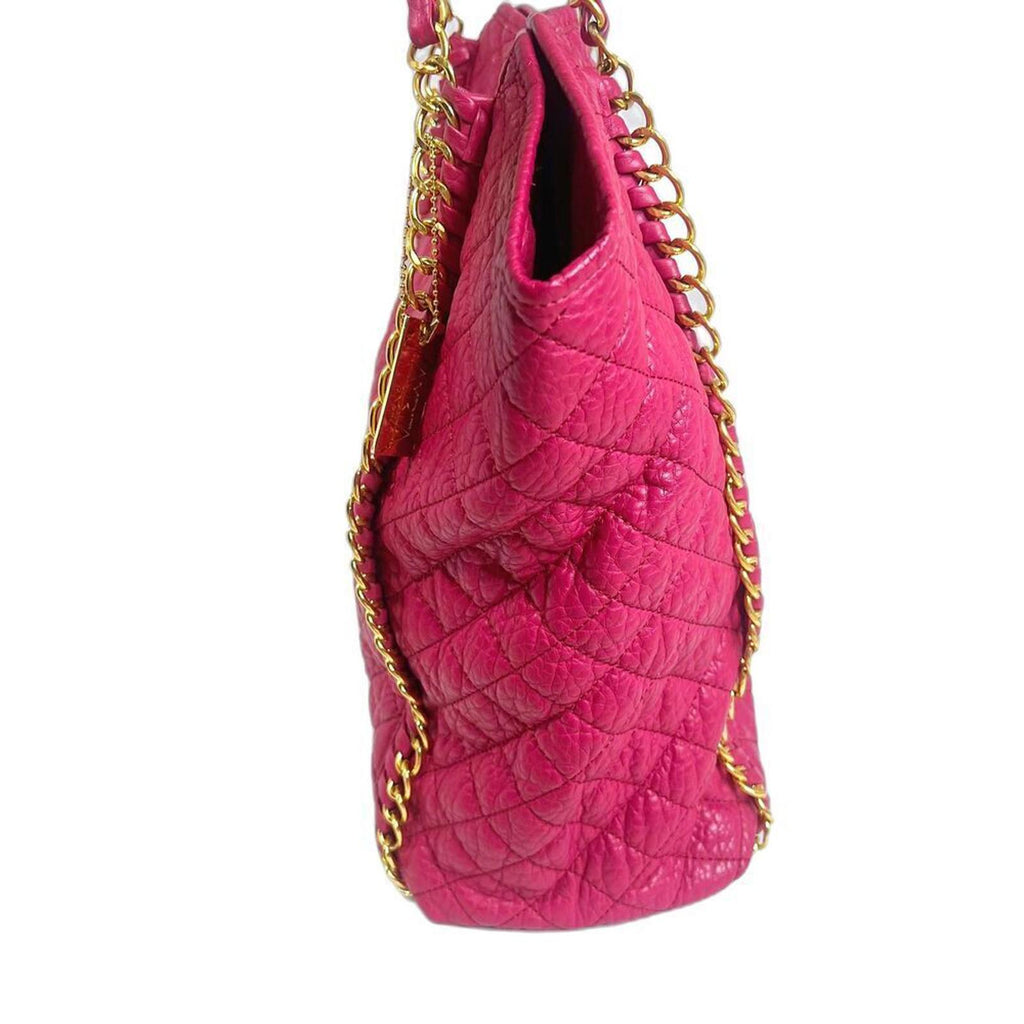 Amrita Singh Alaya Women's Berry Handbag Hot Pink Quilted Faux Leather Purse