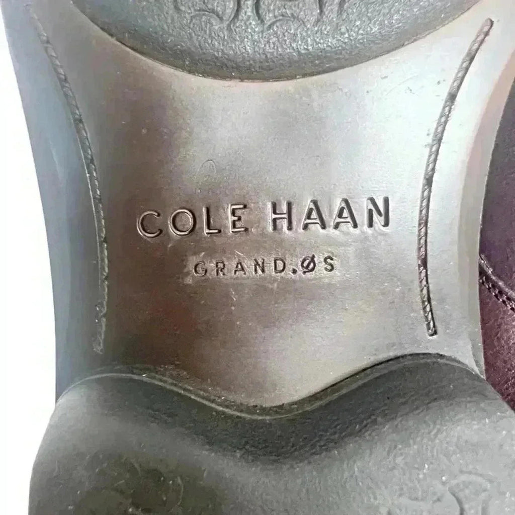 Cole Haan Burgundy Leather Oxfords Laceup Wingtip Shoes