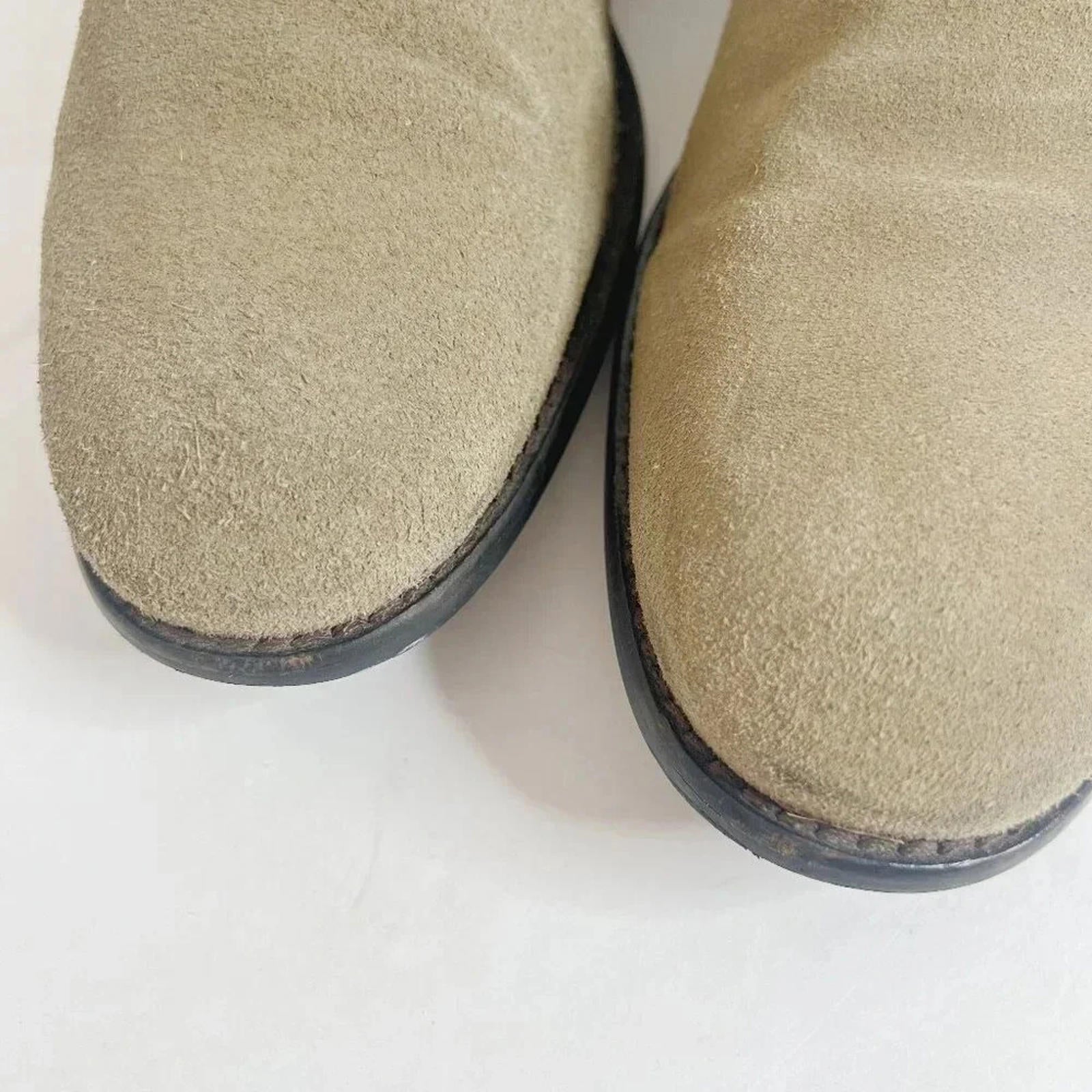 John Varvatos Men's Taupe Suede Wingtip Oxfords Size 11.5