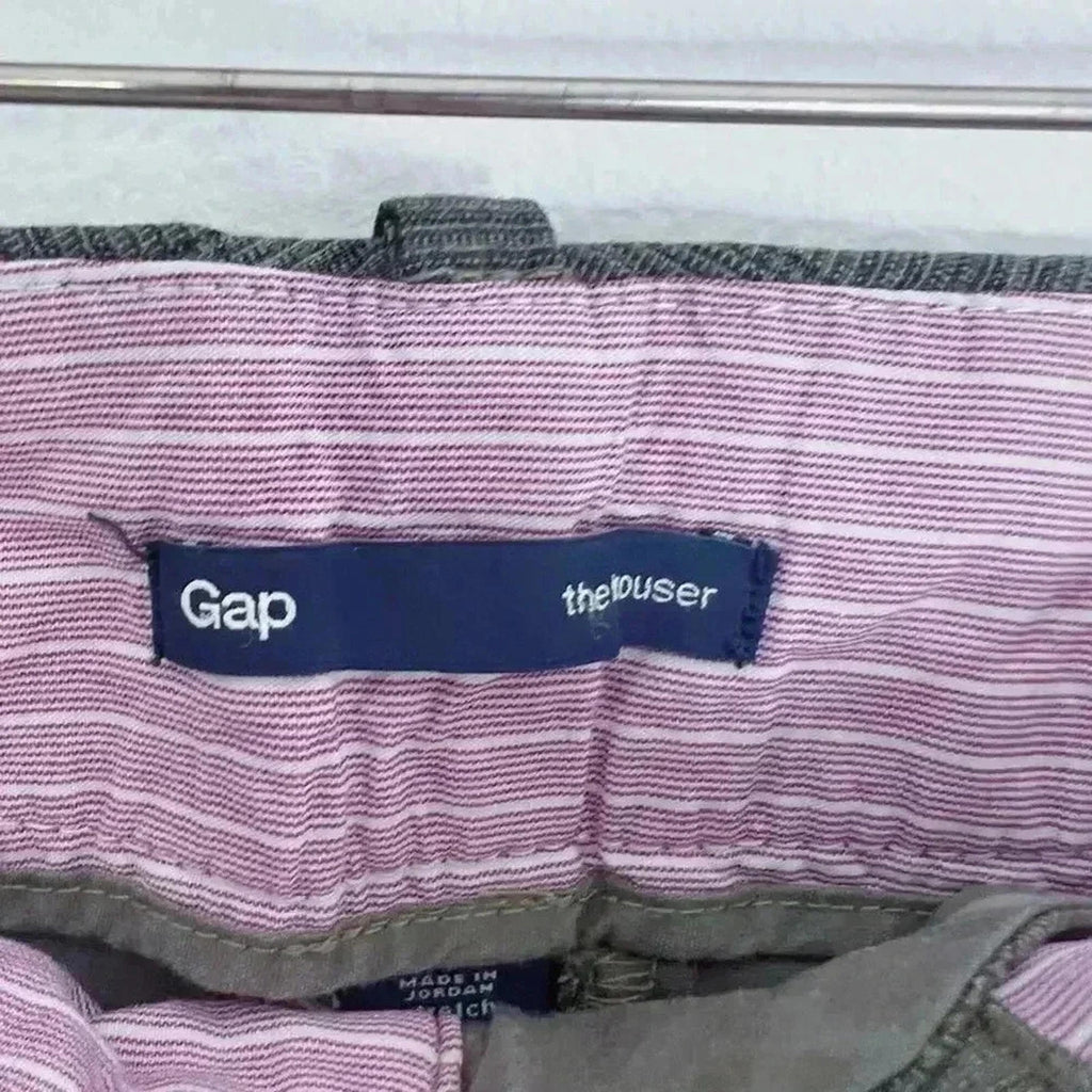 Y2K Vintage Women's GAP Cropped Plaid Pants Straight Leg Office Siren Size 4
