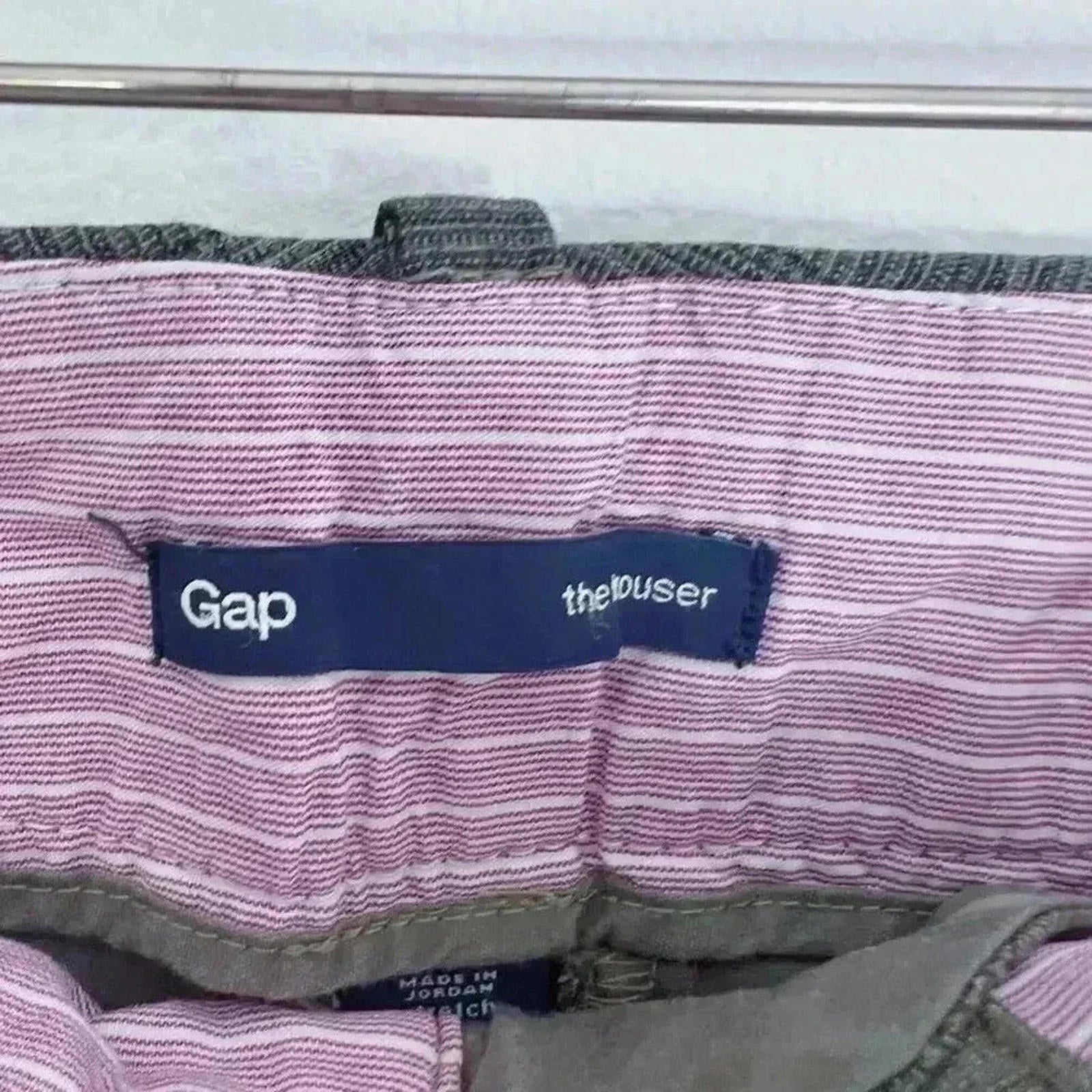 Y2K Vintage Women's GAP Cropped Plaid Pants Straight Leg Office Siren Size 4