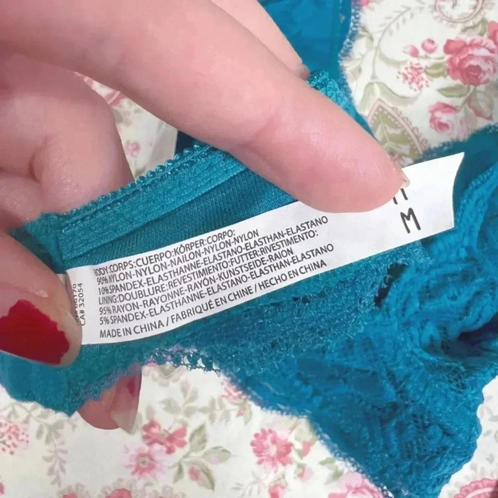 NWT Out From Under Urban Outfitters Blue Lace Halter Bralette Size M