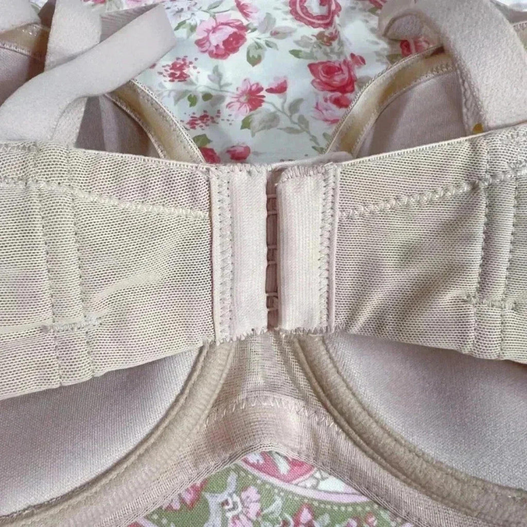 Natori Nude Bra Lined Mesh Overlay 32DD
