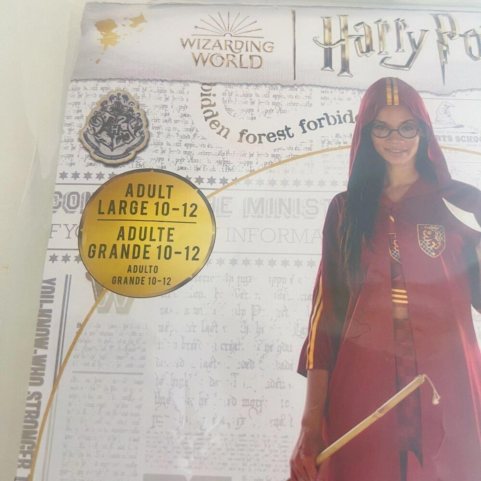 NWT Harry Potter Gryffindor Quidditch Halloween Costume Ginny Weasley Size L