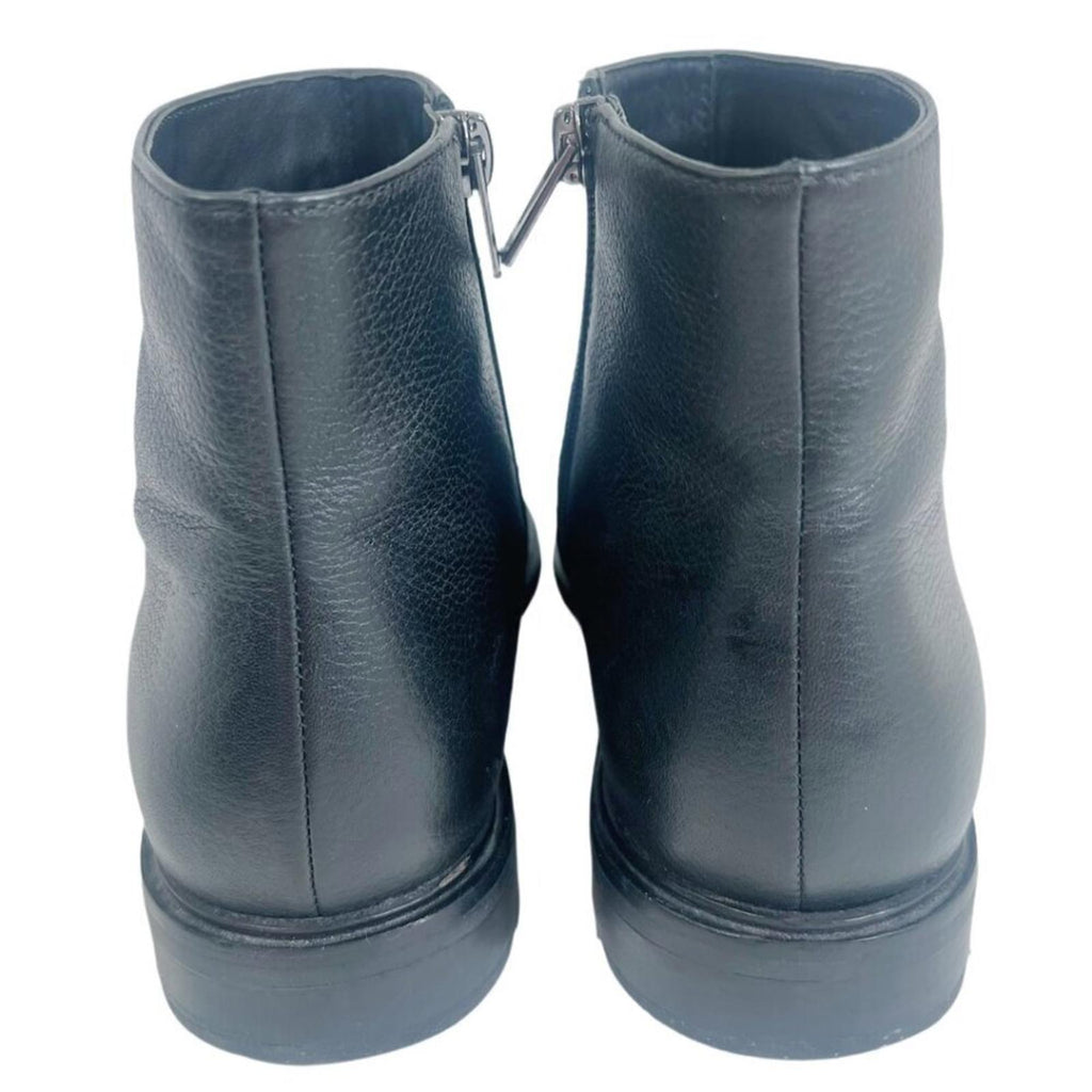 Via Spiga Women's Evanna Leather Booties in Black Ankle Boots Women's Size 7