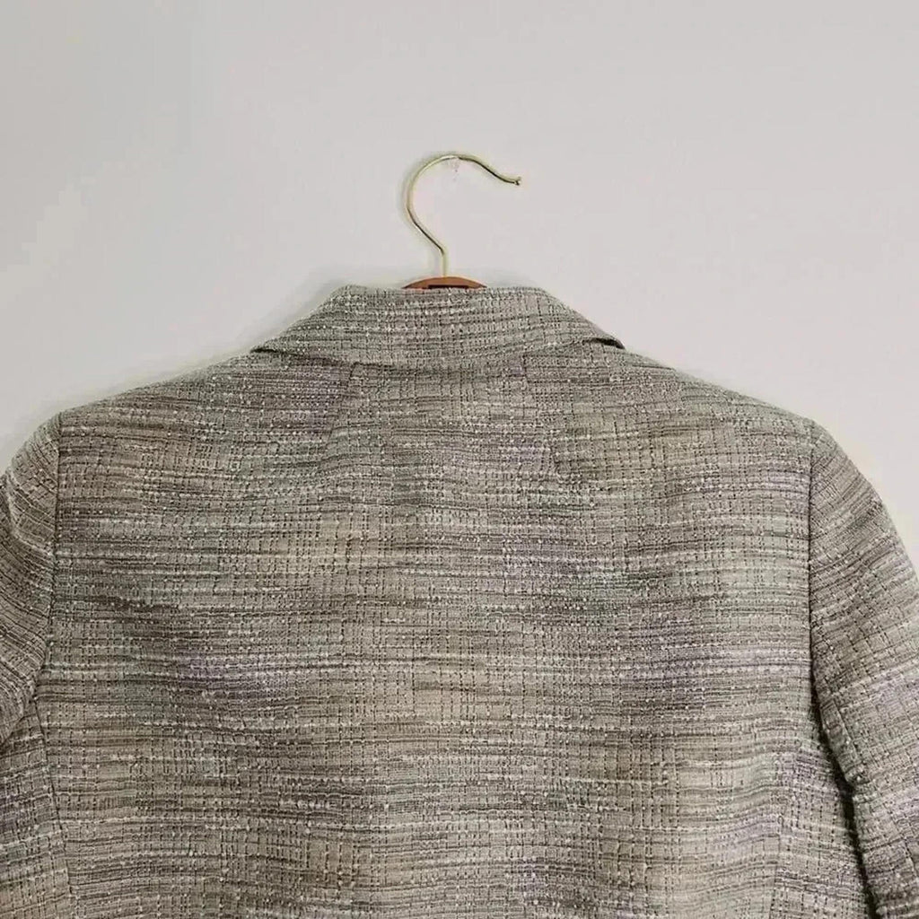 Lafayette 148 Tan Tweed Blazer Women's Size 6 Business Casual Formal Office