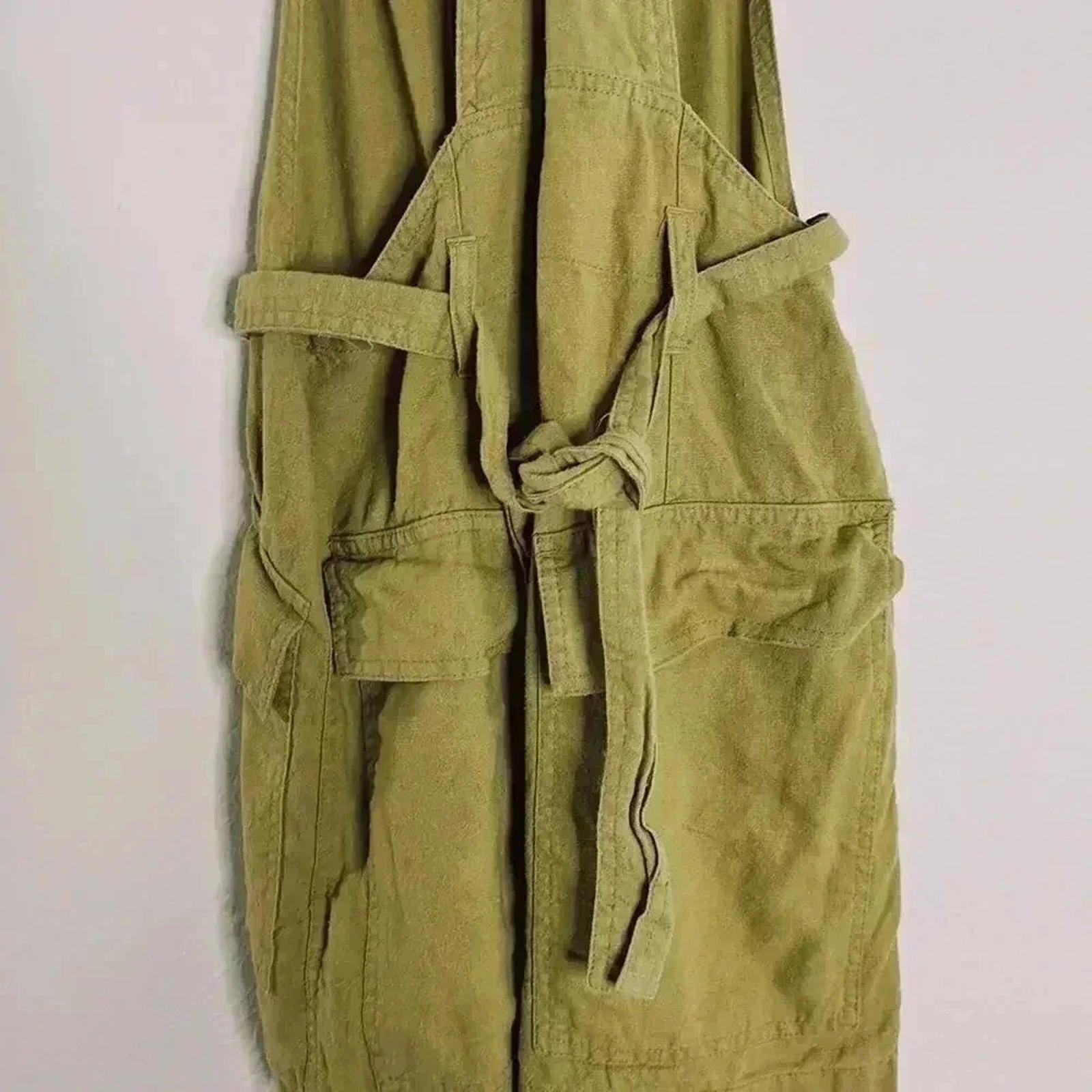 UO Green Tan Overall Style Romper Overalls Women's Size M