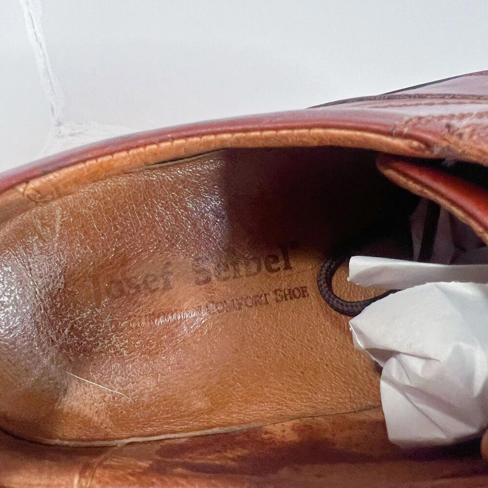 Josef Seibel Walt Casual Oxford Cognac Brown Leather Oxford Men's Size 8.5 9
