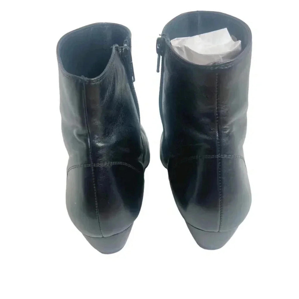 Paul Green Munchen Black Leather Booties Women's Size 7.5