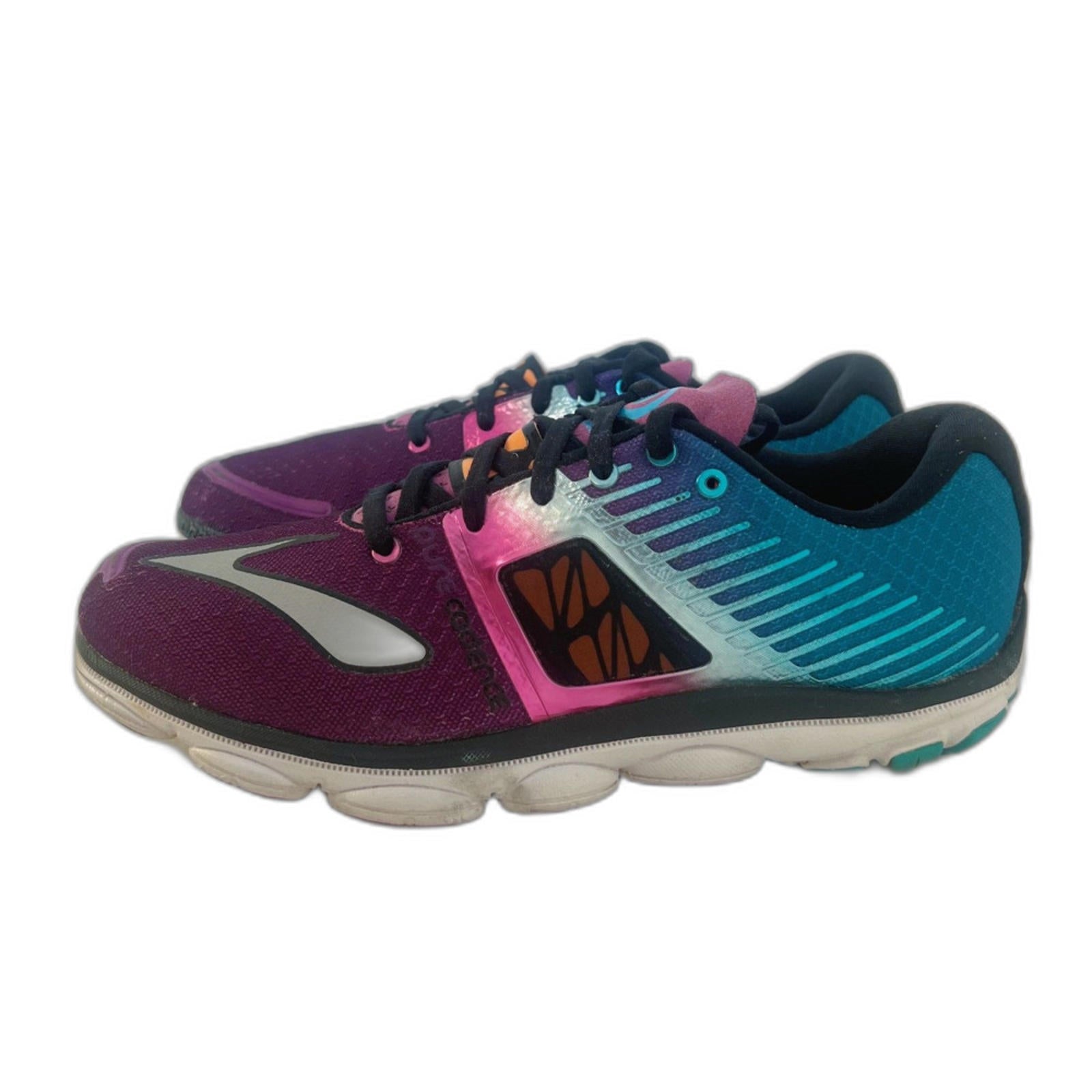Brooks Pure Cadence 4 Purple Blue Running Shoes Workout Athletic Women's Size 8