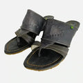 El Naturalista Leather Heeled Flip Flop Sandals Wedge Women's size 11 US