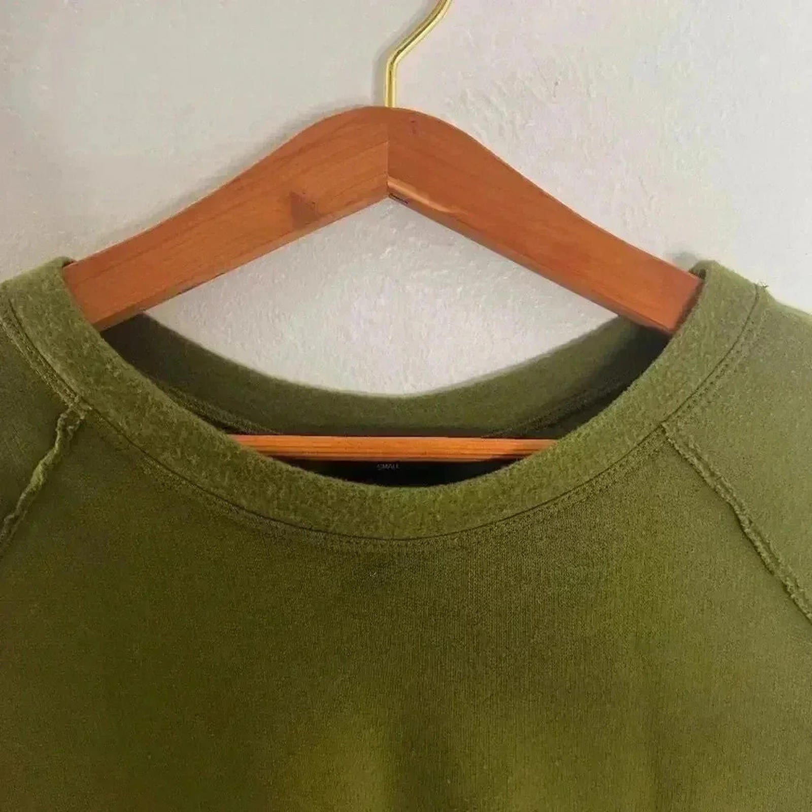 Terez Green Fleece Lined Crewneck Sweatshirt Women's Size S Loungewear