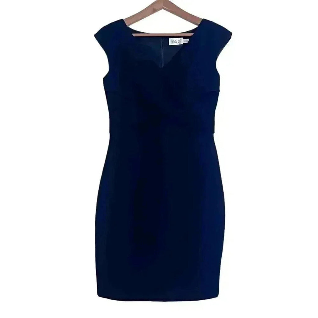 Eliza J Black Sheath Dress Business Casual Office Corporate Outfit Size 6