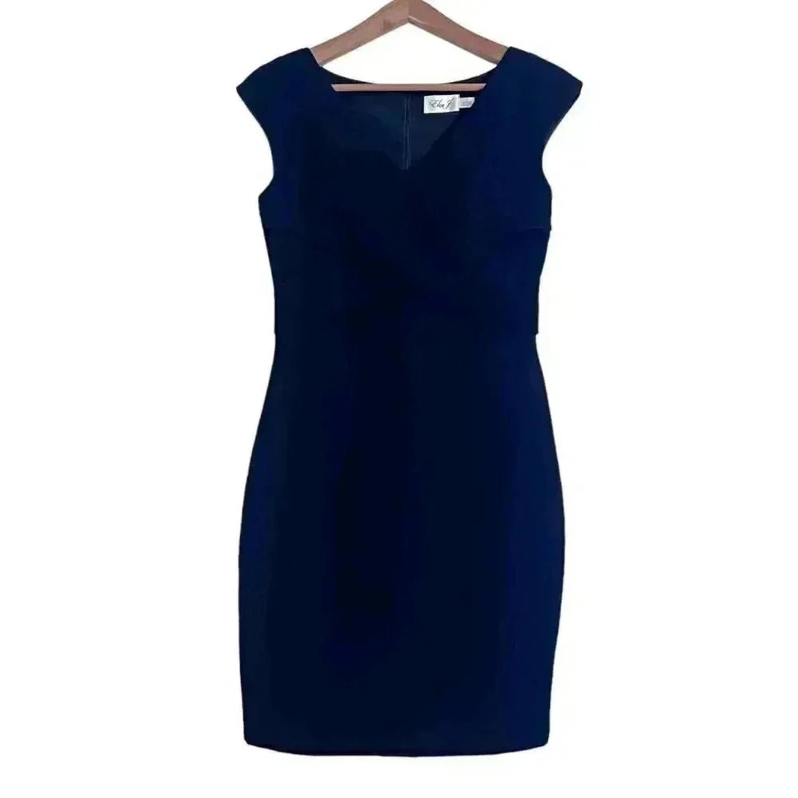 Eliza J Black Sheath Dress Business Casual Office Corporate Outfit Size 6