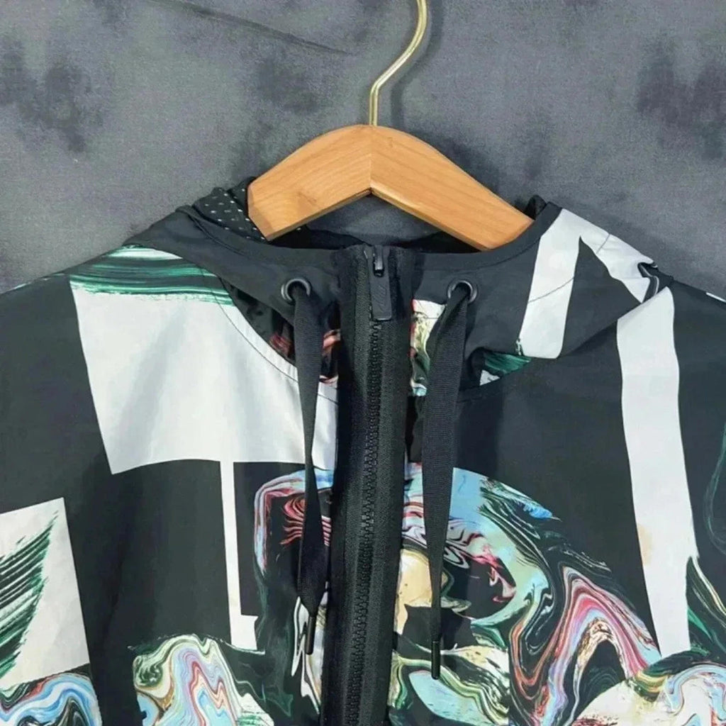 Nike Women's Marble Half Zip Windbreaker Running Jacket Size M