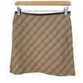 y2k Vintage Mossimo Tan Plaid Mini Skirt Preppy Women's Size 4