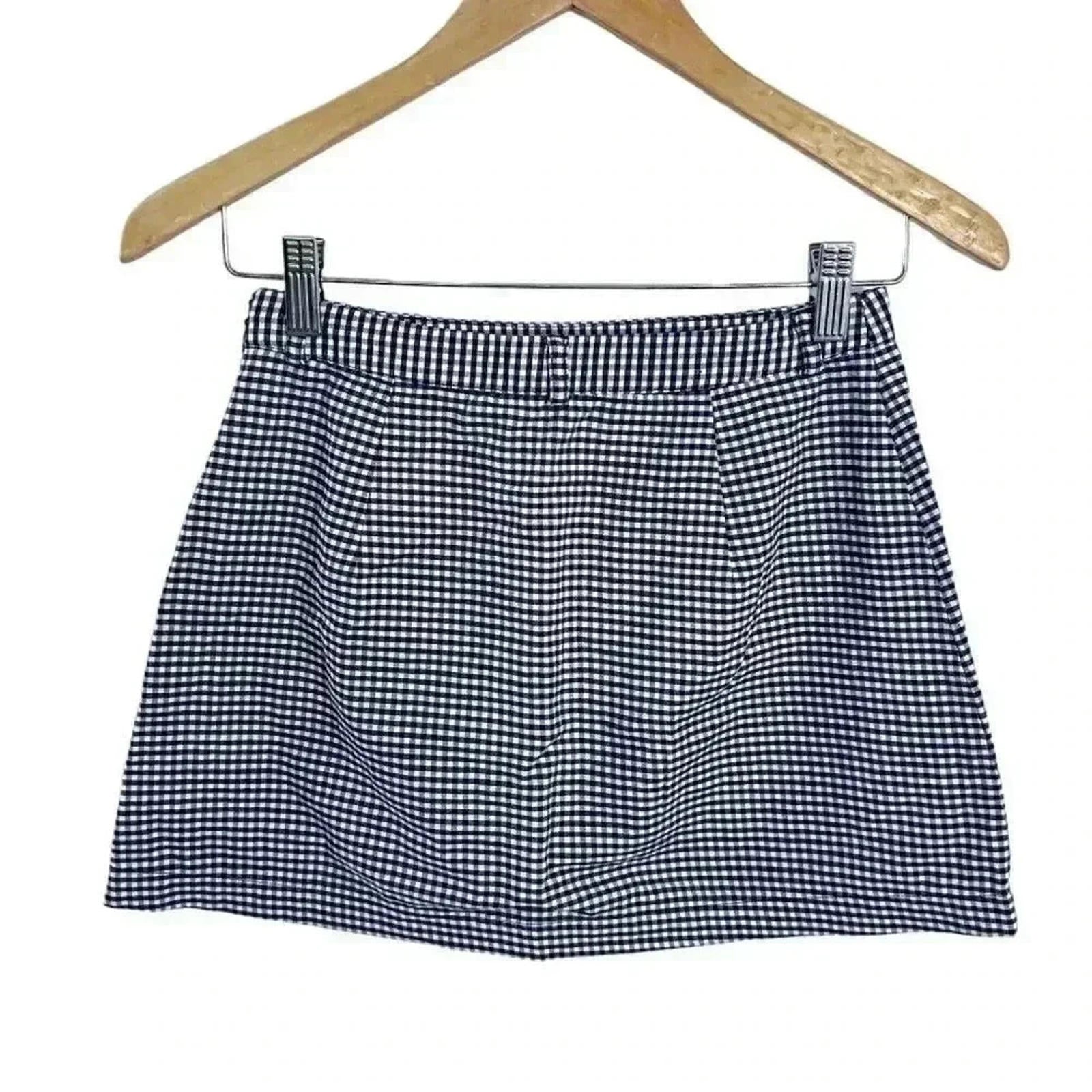 I Love H81 Blue Gingham Mini Skirt Coquette Farmgirl Women's Size 25
