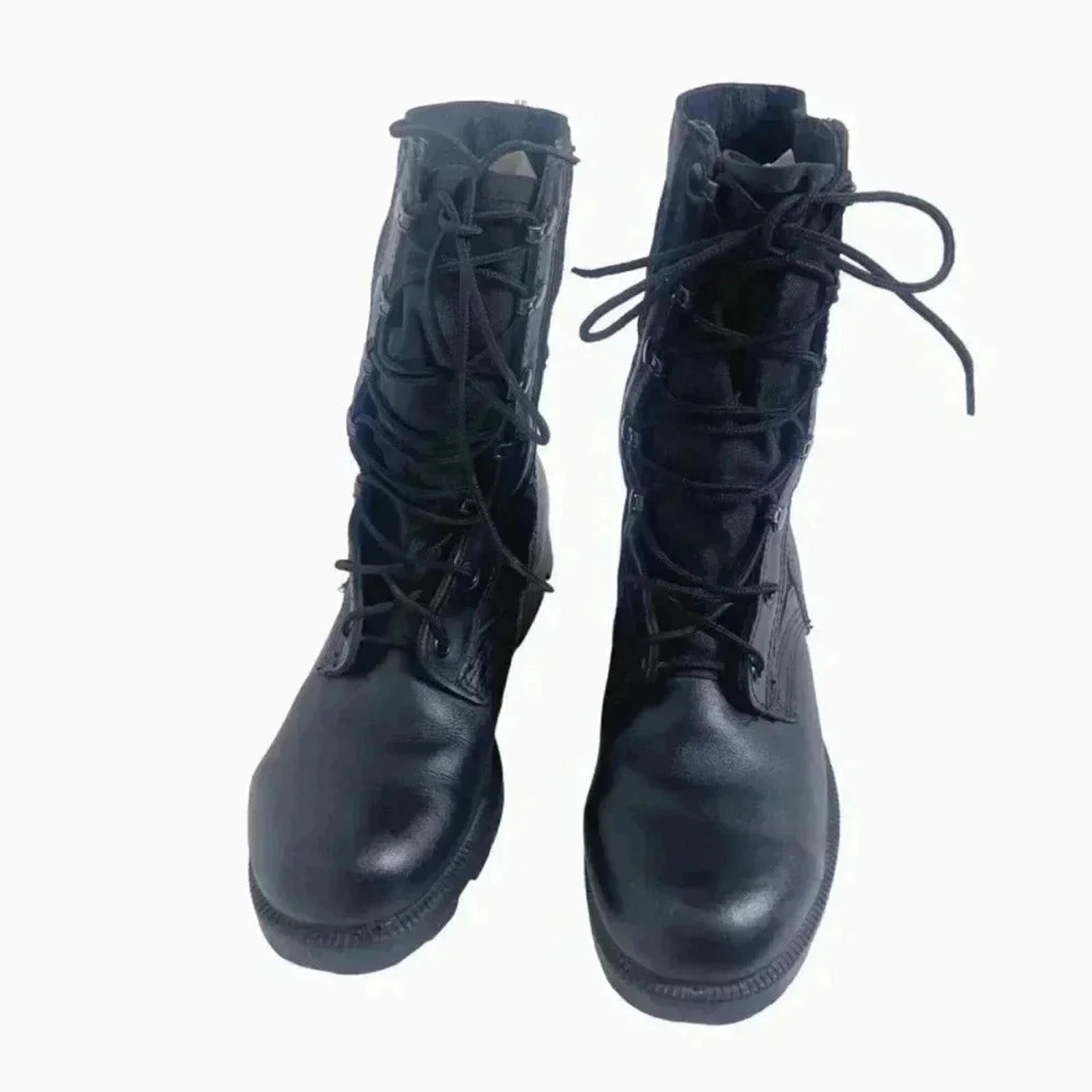 Altama Men's Black Leather Combat Boots Lace Up Boots Size 6W
