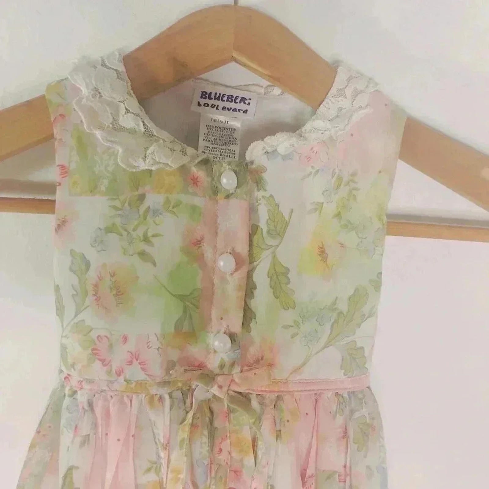 Vintage Blueberi Boulevard Little Girl's Dress