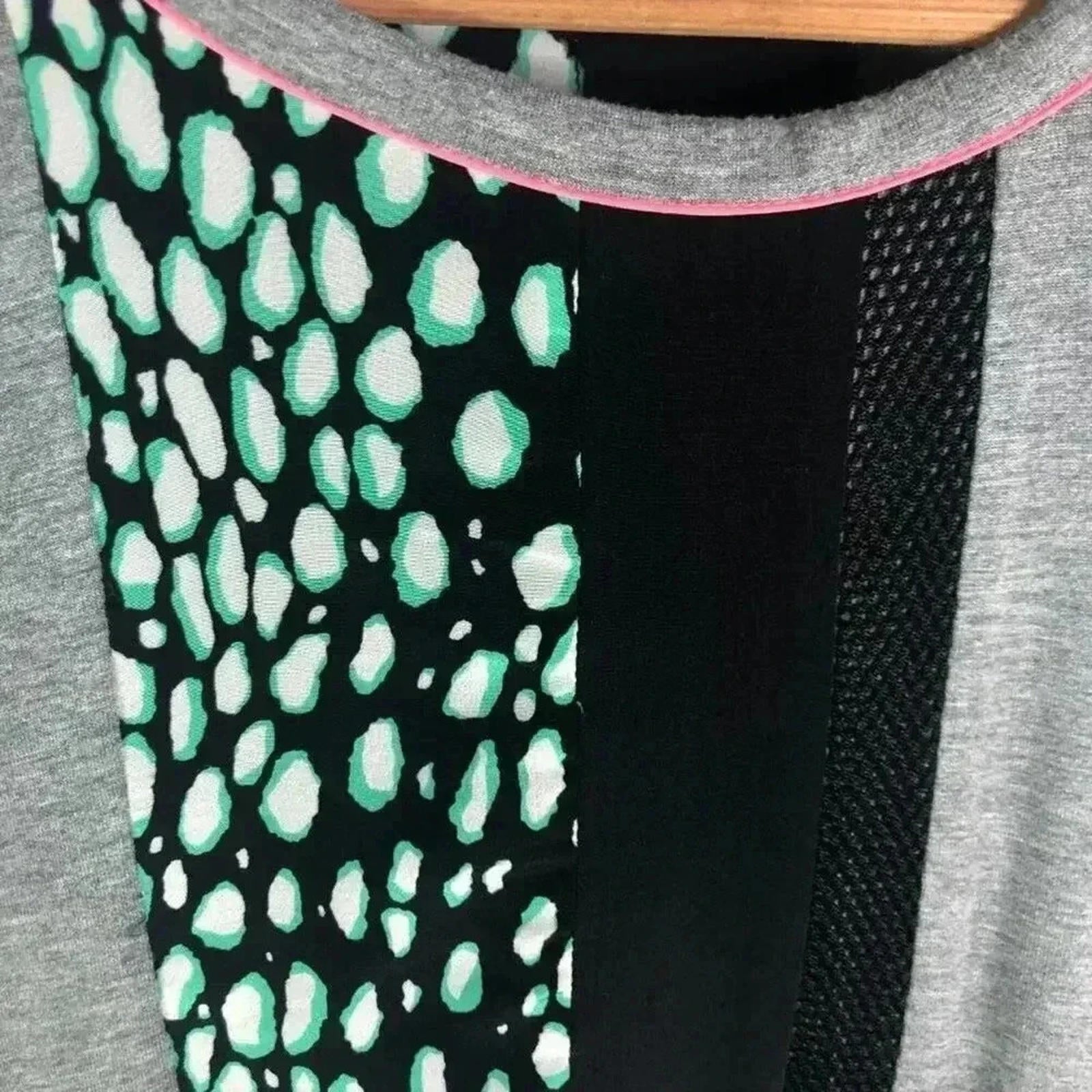 Elizabeth and James Blocked Patterned T Shirt Dress Women's Size XS