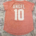 Victoria's Secret VS Angel Heathered Orange V Neck Tee Women's Size S
