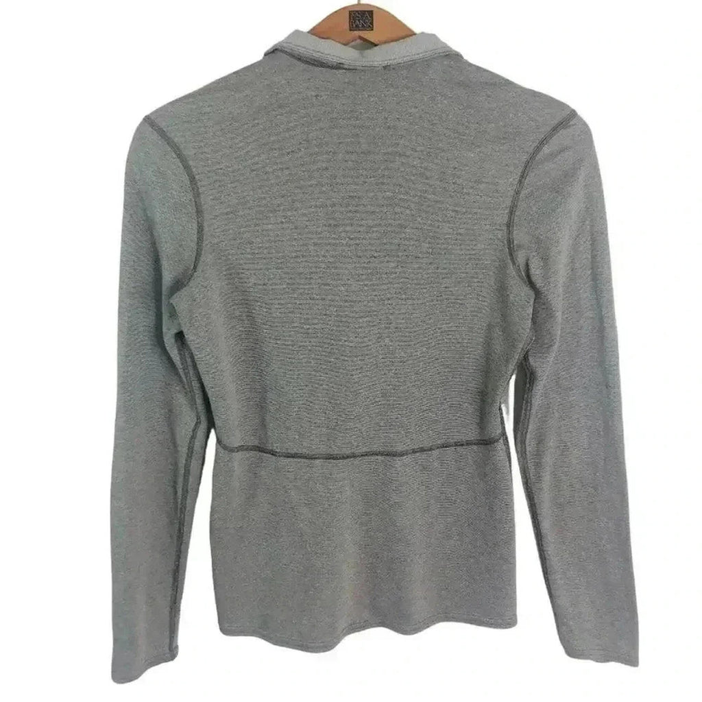 Patagonia Grey Heathered Quarter Zip Base Layer Women's Size S