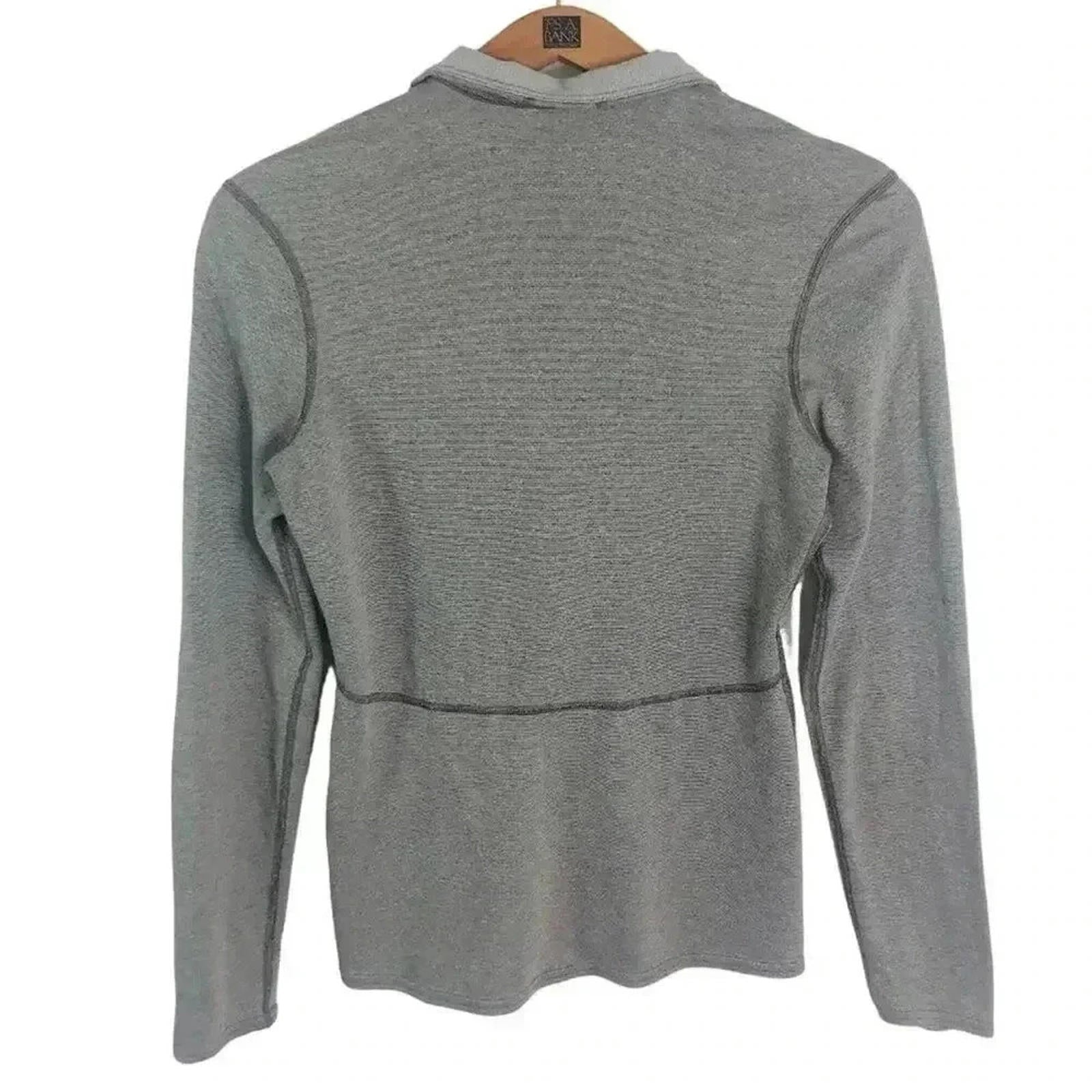 Patagonia Grey Heathered Quarter Zip Base Layer Women's Size S