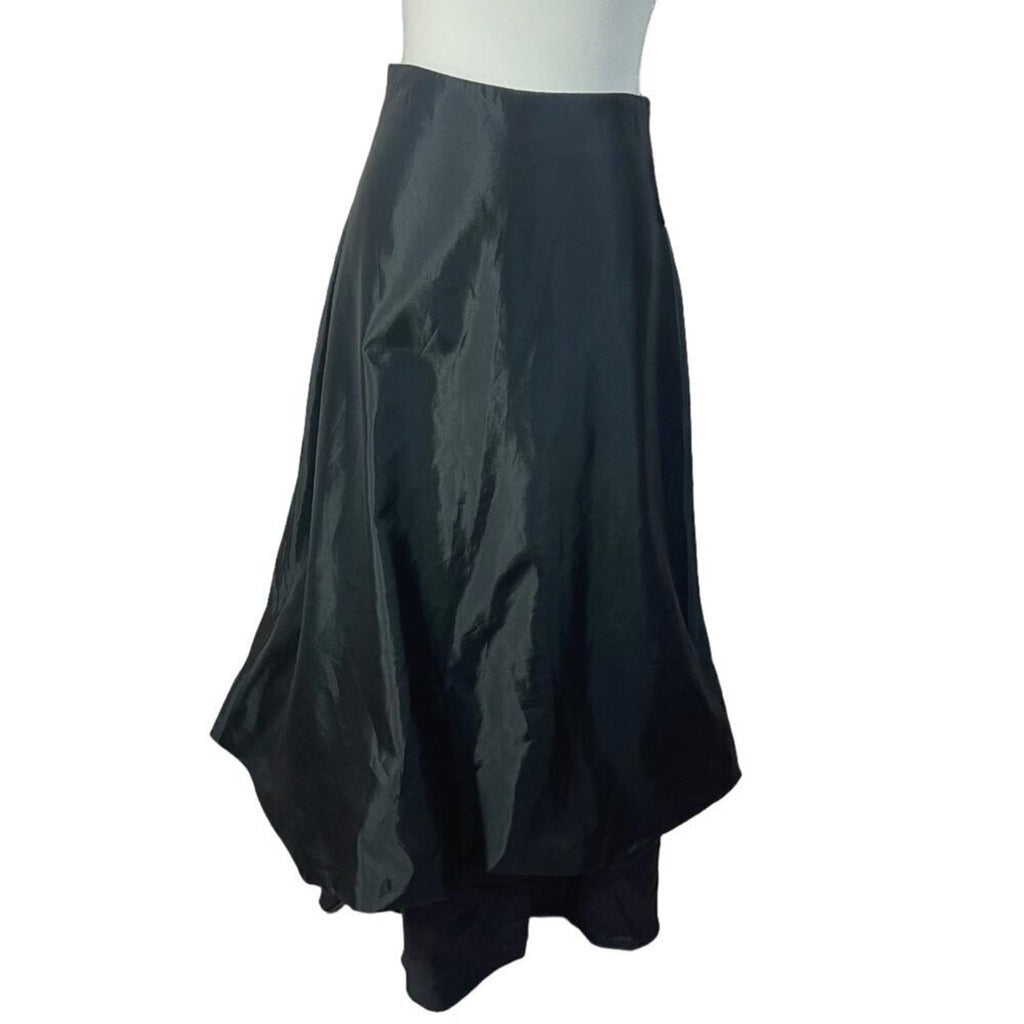 NWT JS Collections Black Organza Maxi Skirt Formal Skirt Women's Size 4
