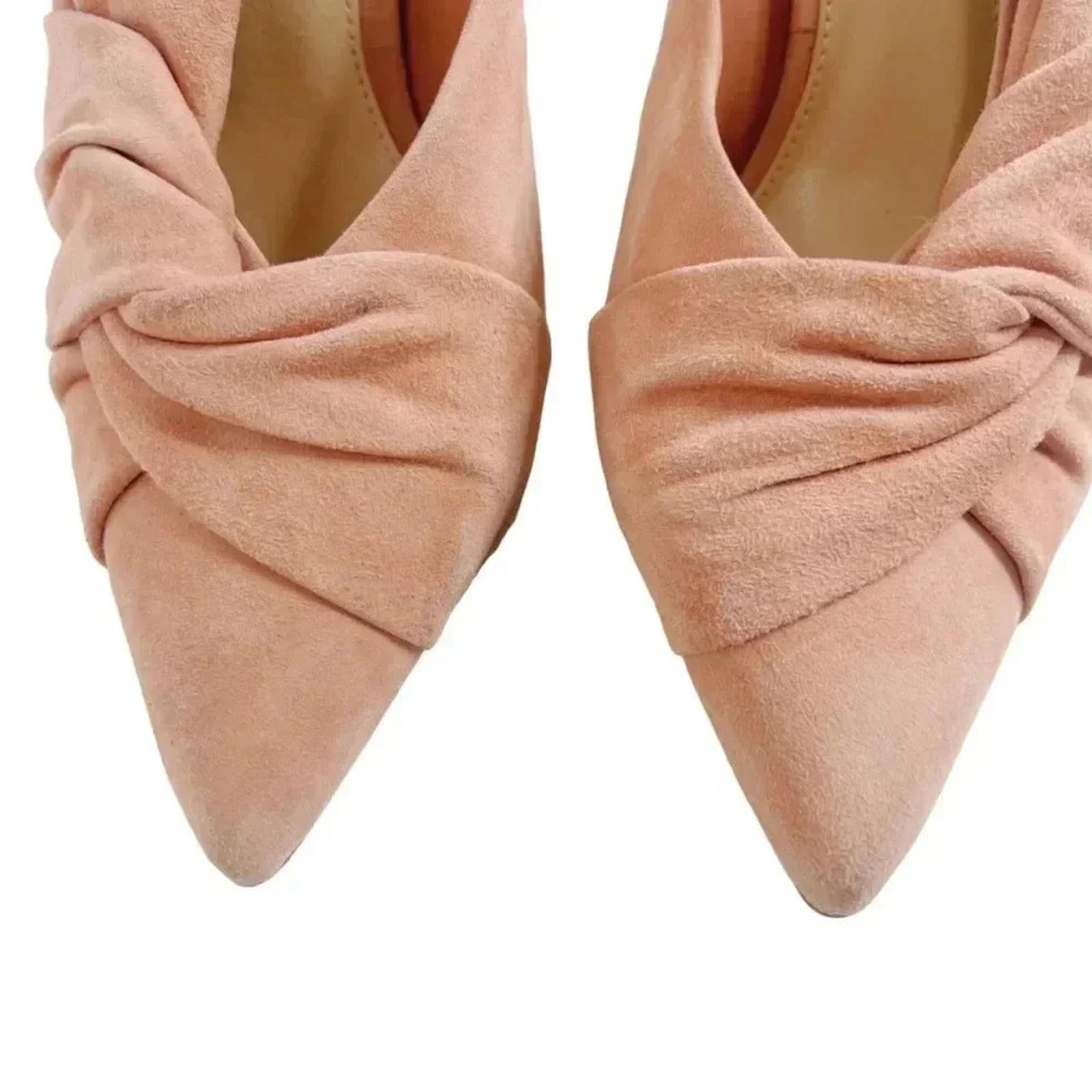 Vince Camuto Women's Amillada Mule in Rose Bud Suede Heel Size