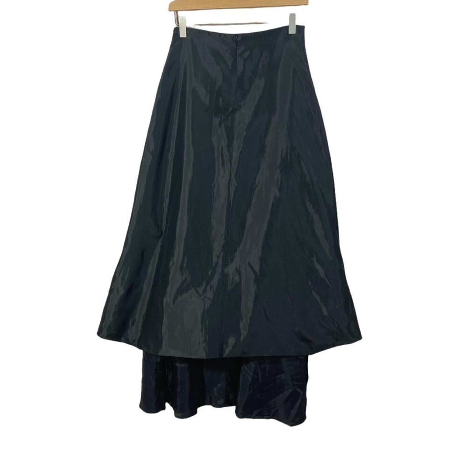 NWT JS Collections Black Organza Maxi Skirt Formal Skirt Women's Size 4