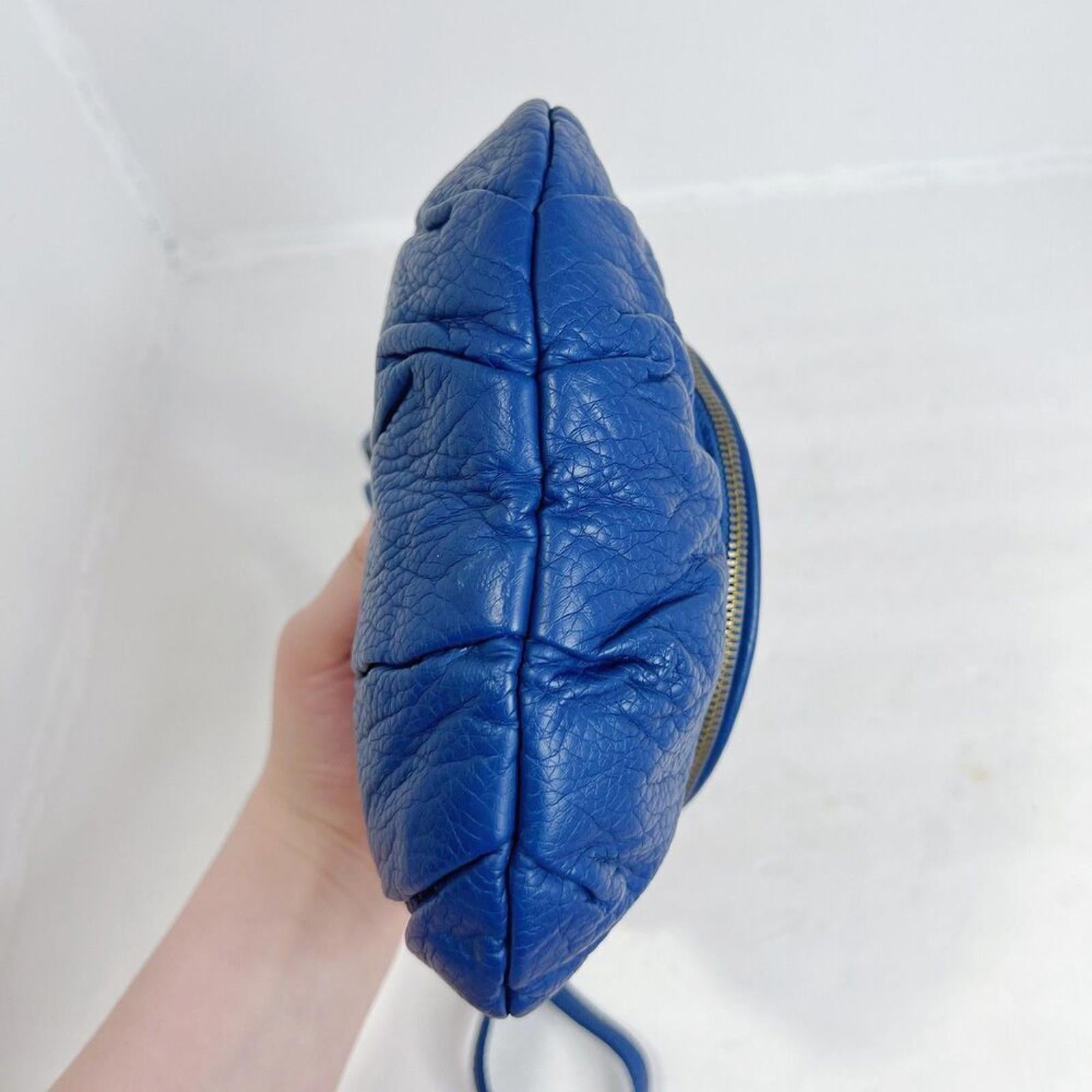 Deux Lux for American Eagle Outfitters Blue Faux Leather Crossbody Bag Purse