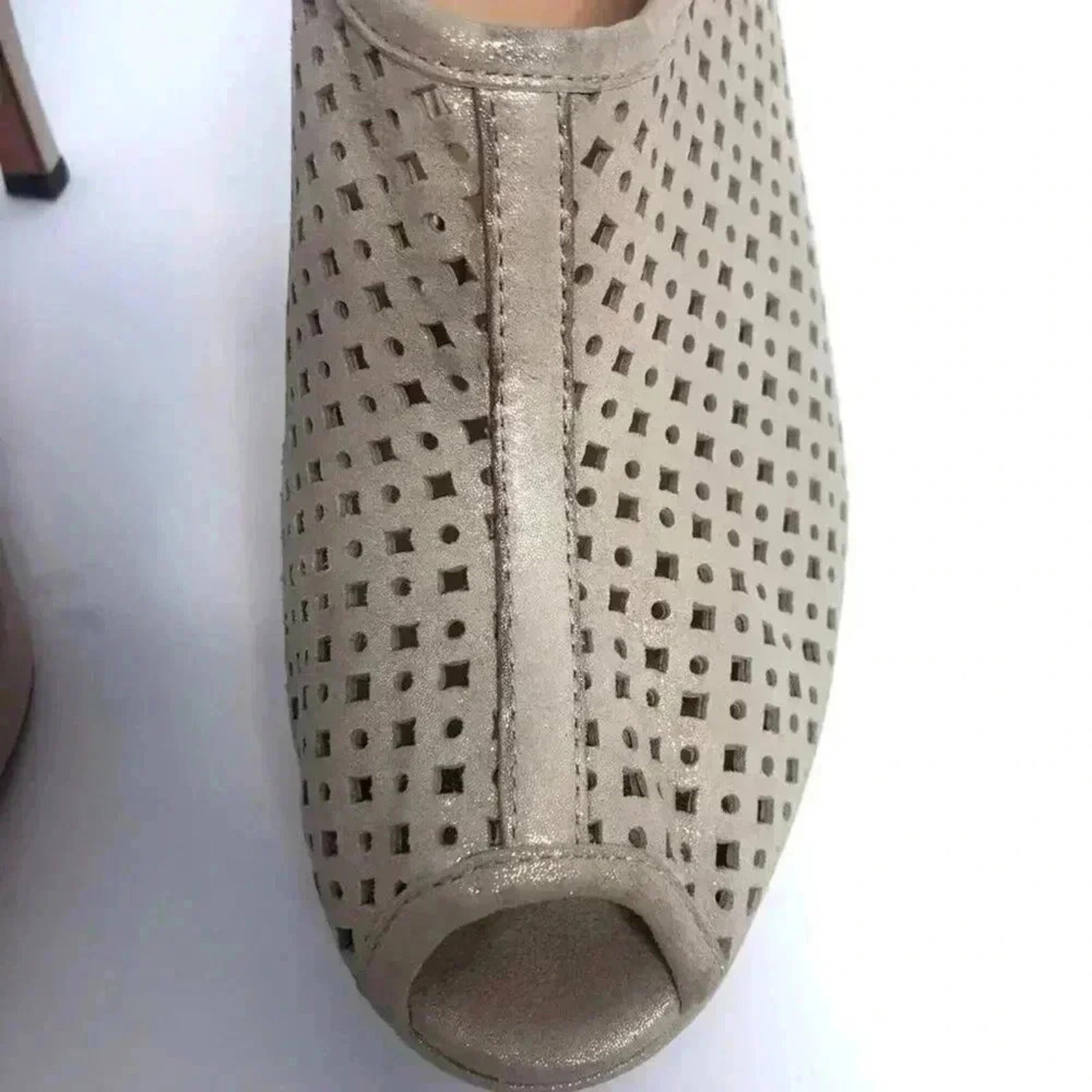 Paul Green Open Toed Booties Passion Perforated Women's Size 9.5 US