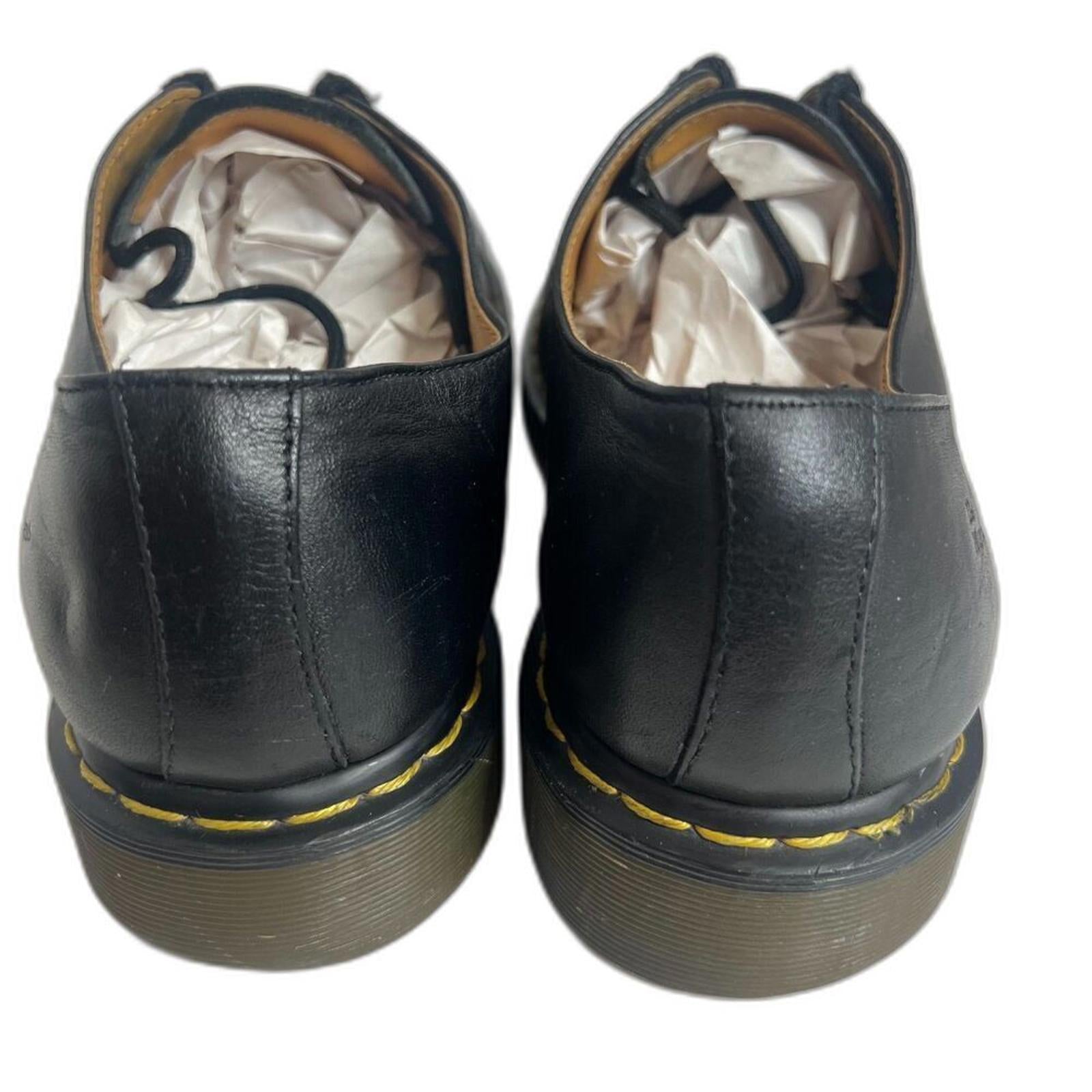 Vintage Dr Martens 1461 Men's Black Leather Oxfords Sneakers Size 12 Punk