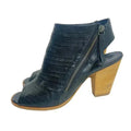 Paul Green Cayanne Black Leather Heeled Sandal Women's Size 7 UK 9.5 US