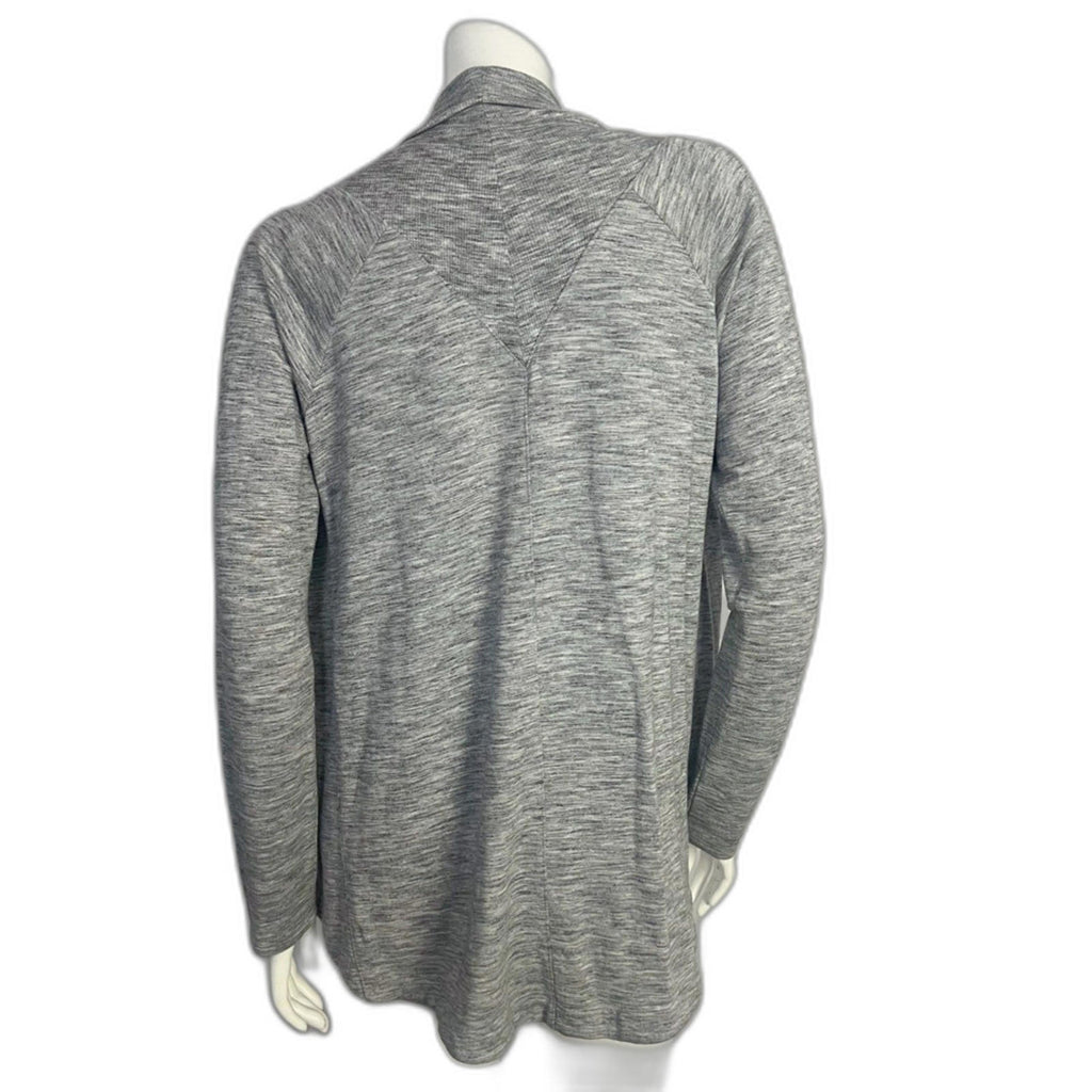 Athleta Nirvana Wear Two Ways Wrap Cardigan Women's Size S Heathered Grey Gray