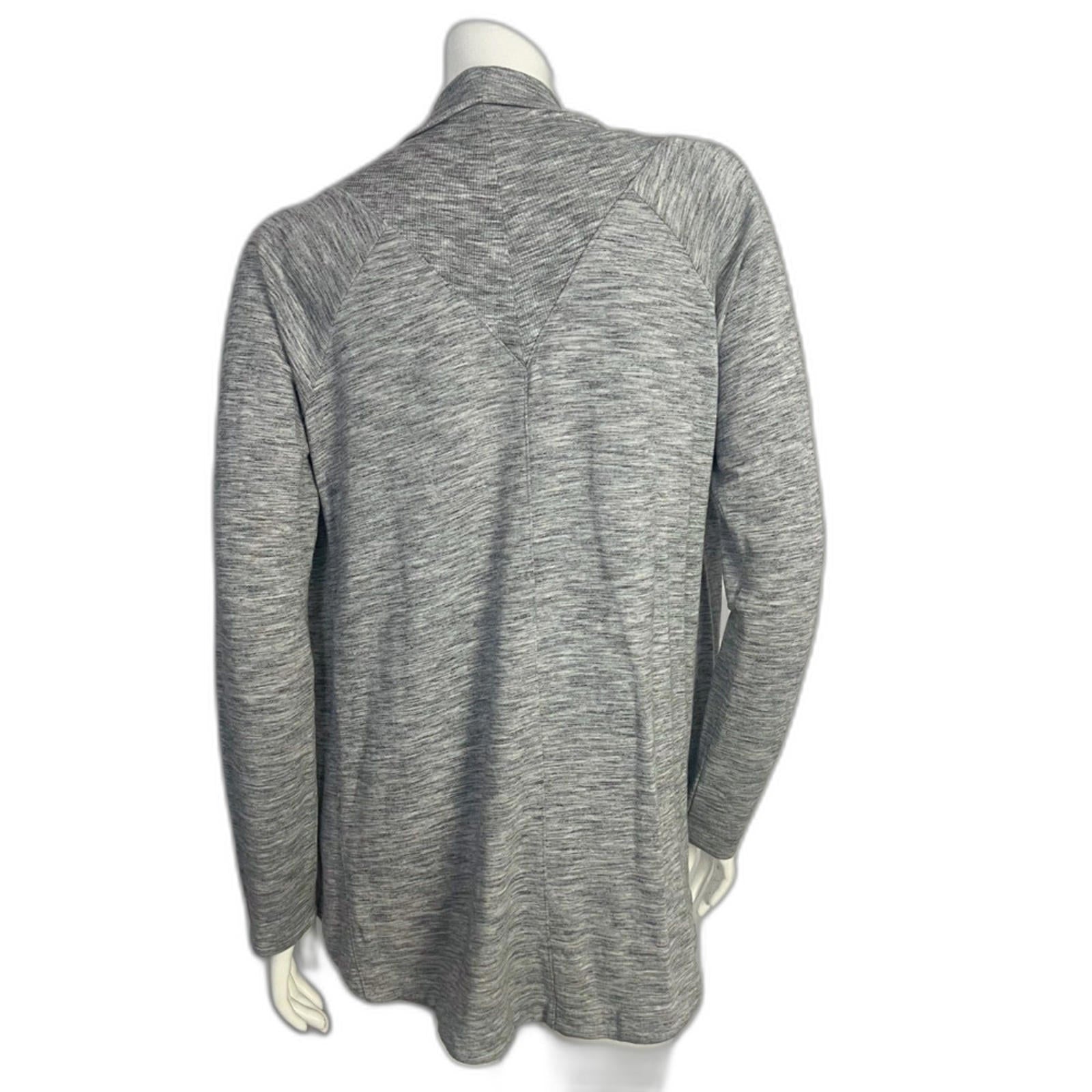 Athleta Nirvana Wear Two Ways Wrap Cardigan Women's Size S Heathered Grey Gray