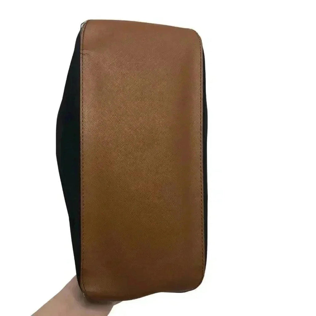 Michael Kors Black Nylon Tote Bag Leather Straps
