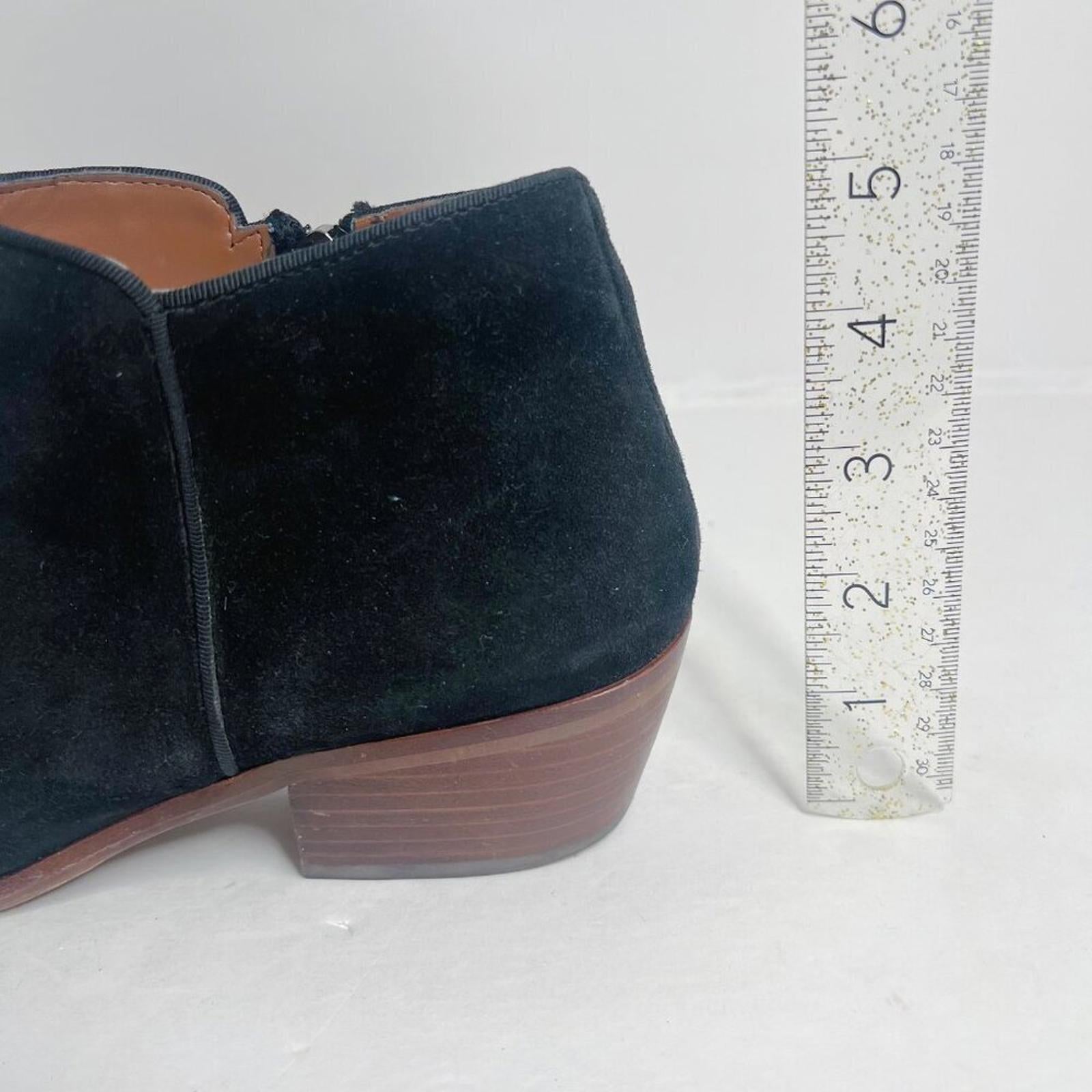 Sam Edelman Petty Black Suede Booties Ankle Boot Women's Size 9