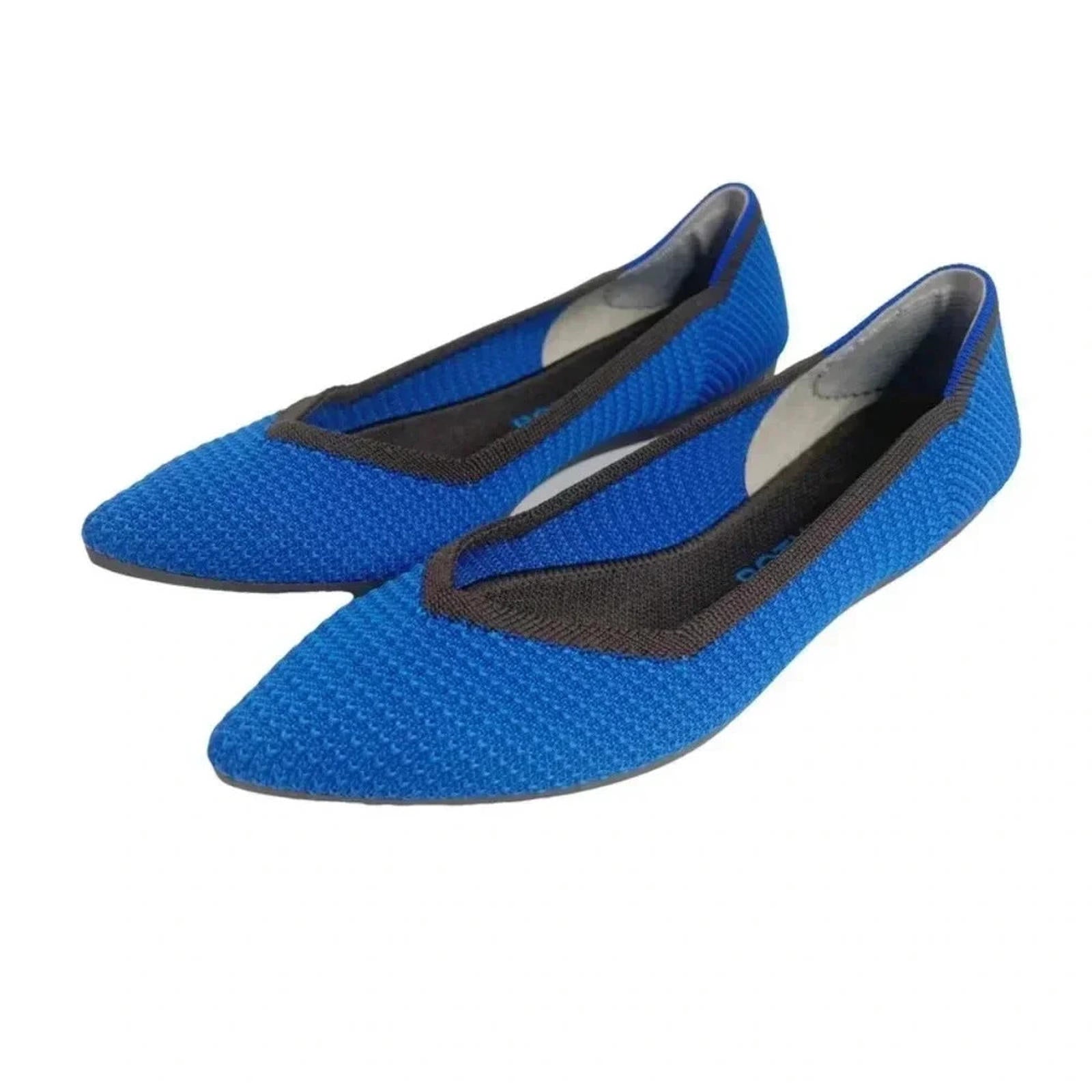 Rothy's Limited Edition The Point Lazuli Blue Knit Pointed Toe Flat Size 7